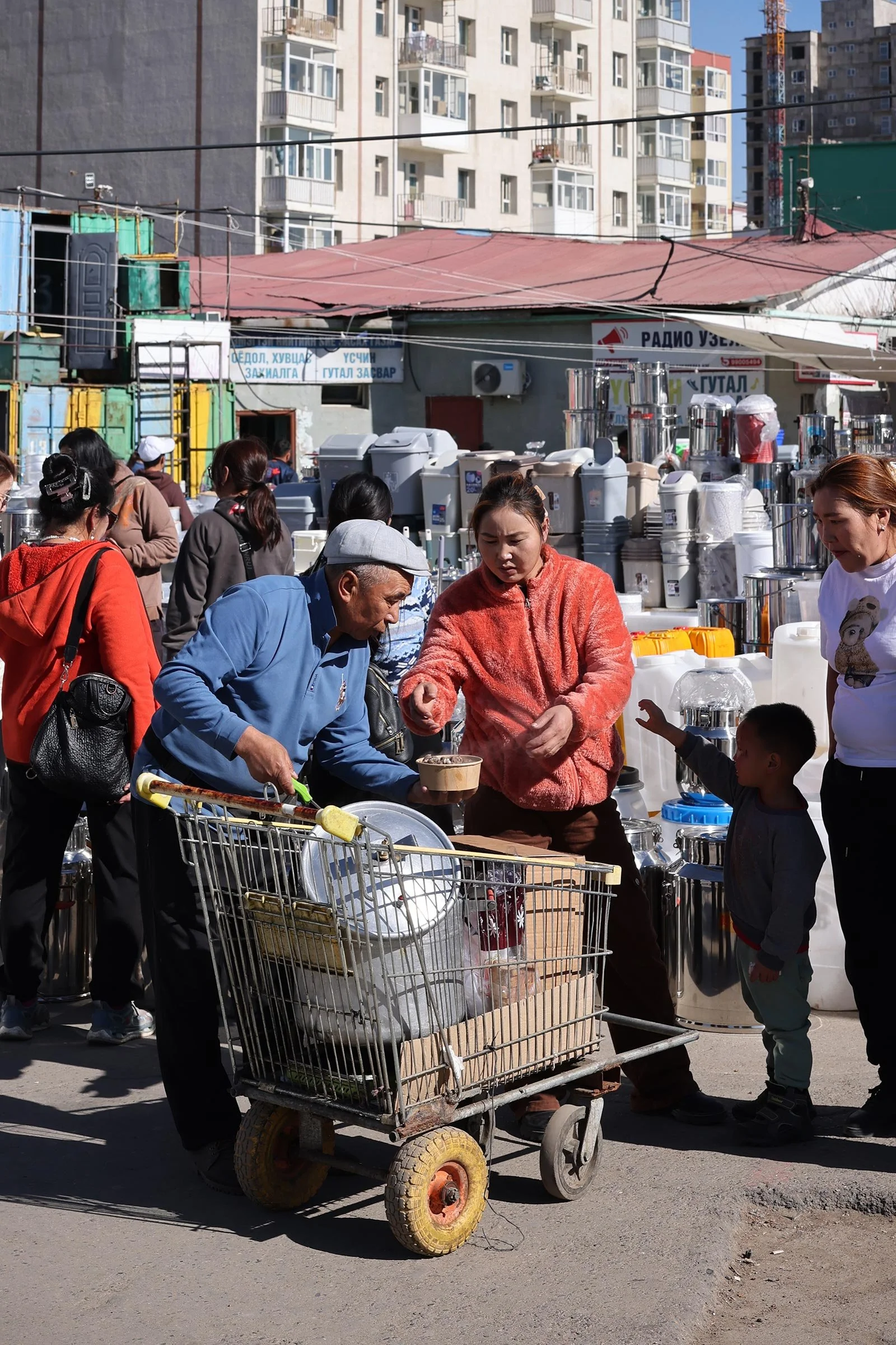 Soppförsäljning i kundvagn