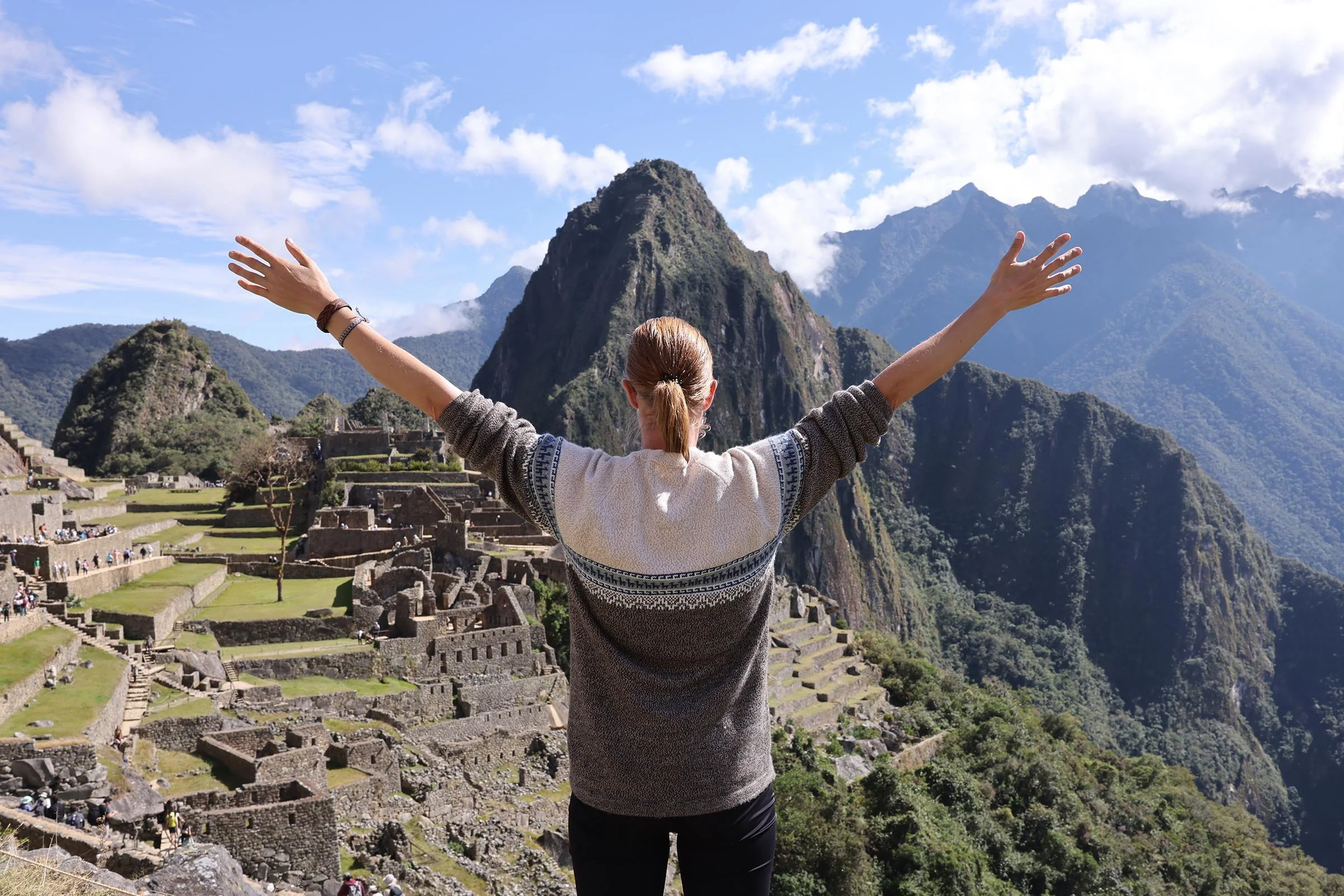 En solig dag i Machu Picchu, Peru