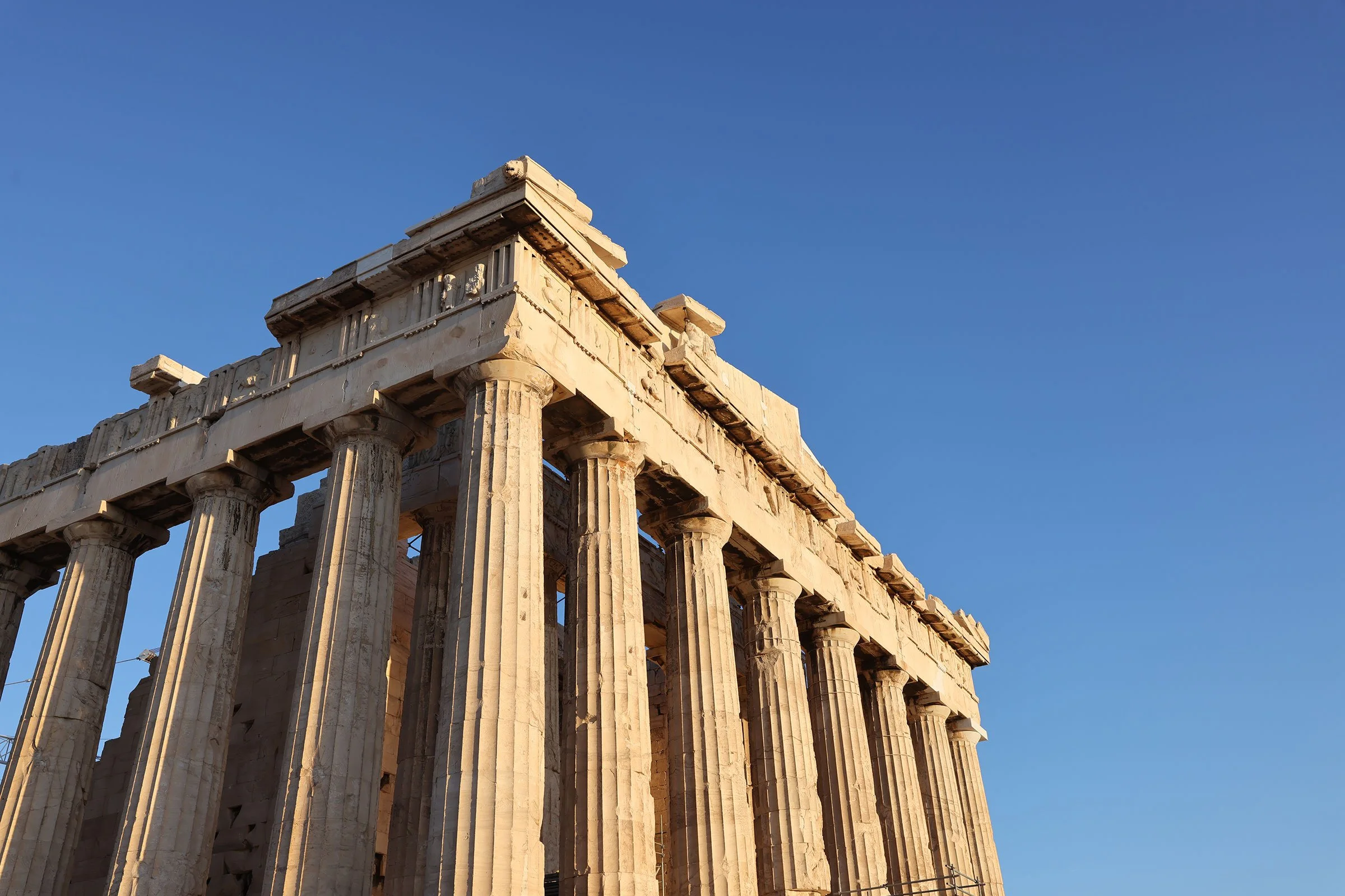 Templet Parthenon på Akropolis, Aten, Grekland