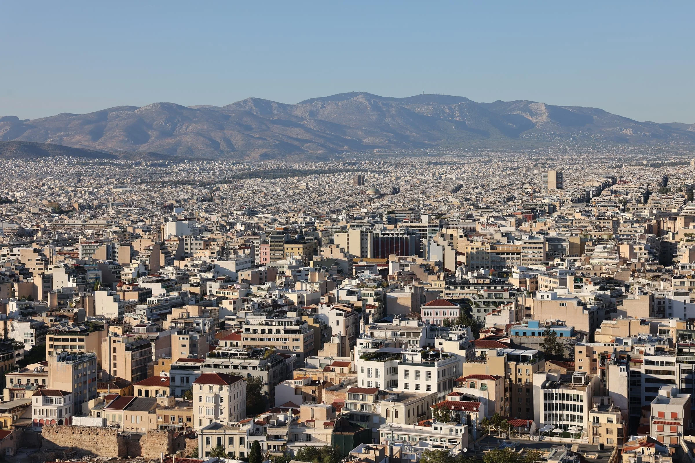 Utsikt över Aten från Akropolis
