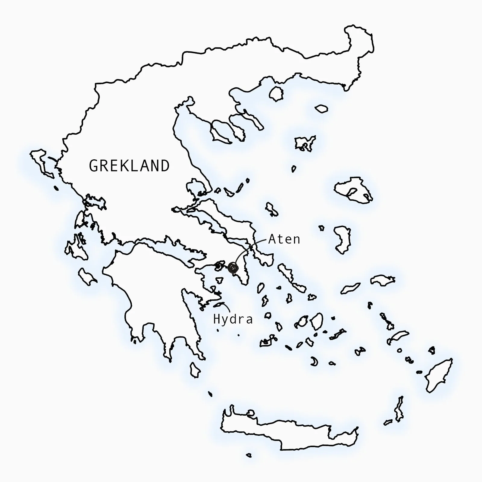 Aten, karta