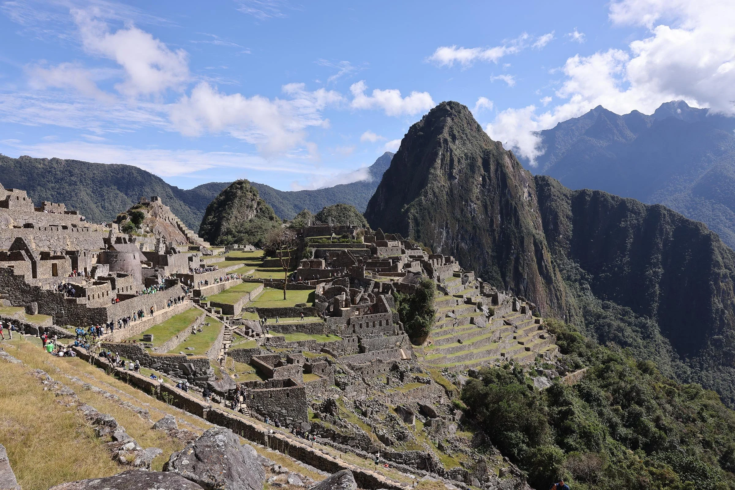 En solig dag i Machu Picchu, Peru