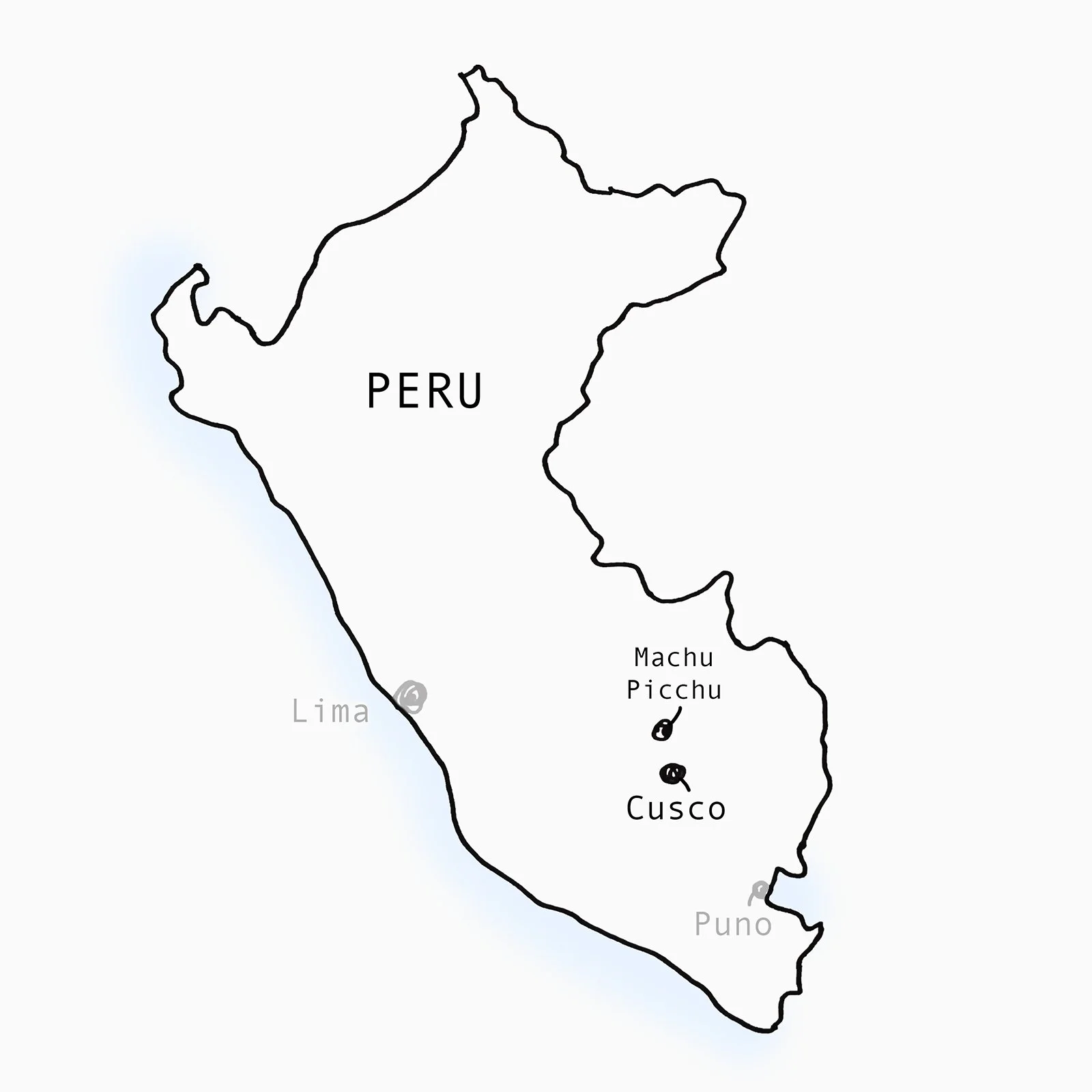 Cusco och Machu Picchu, karta