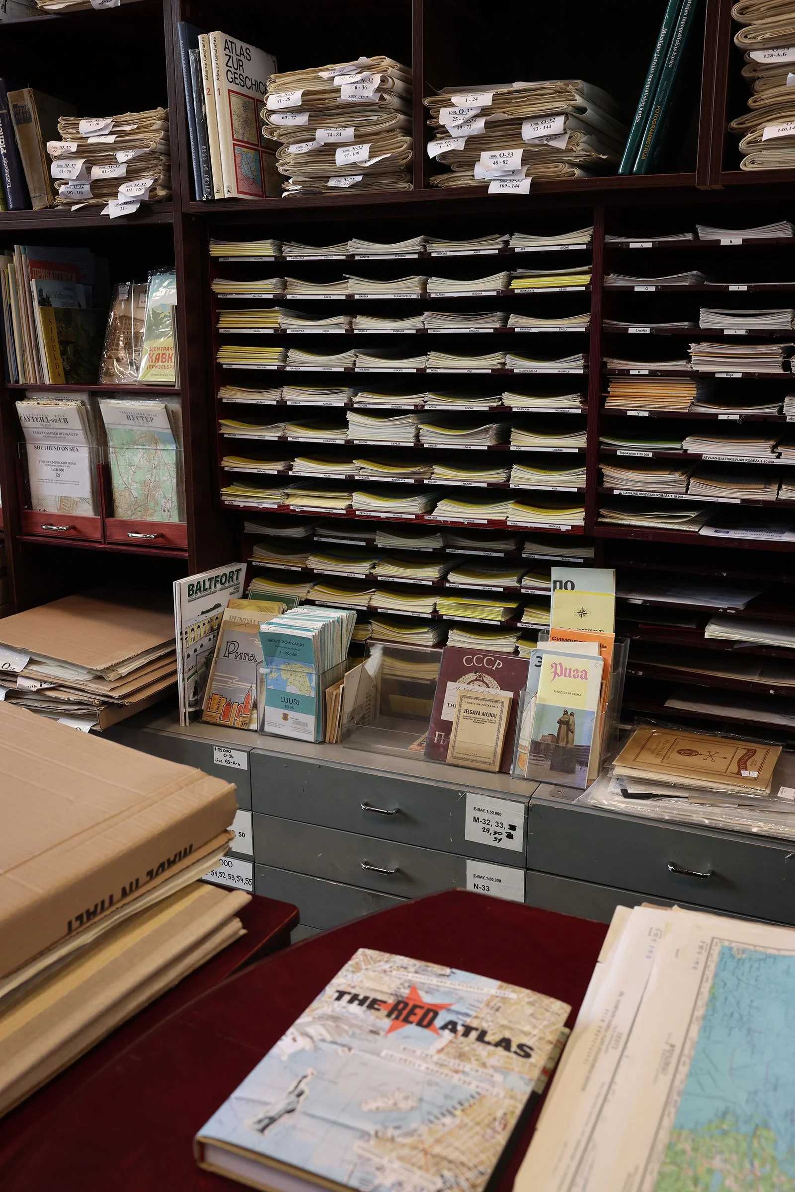 Kartbutiken Jana Seta på Elizabetes iela 85a i Riga, Lettland