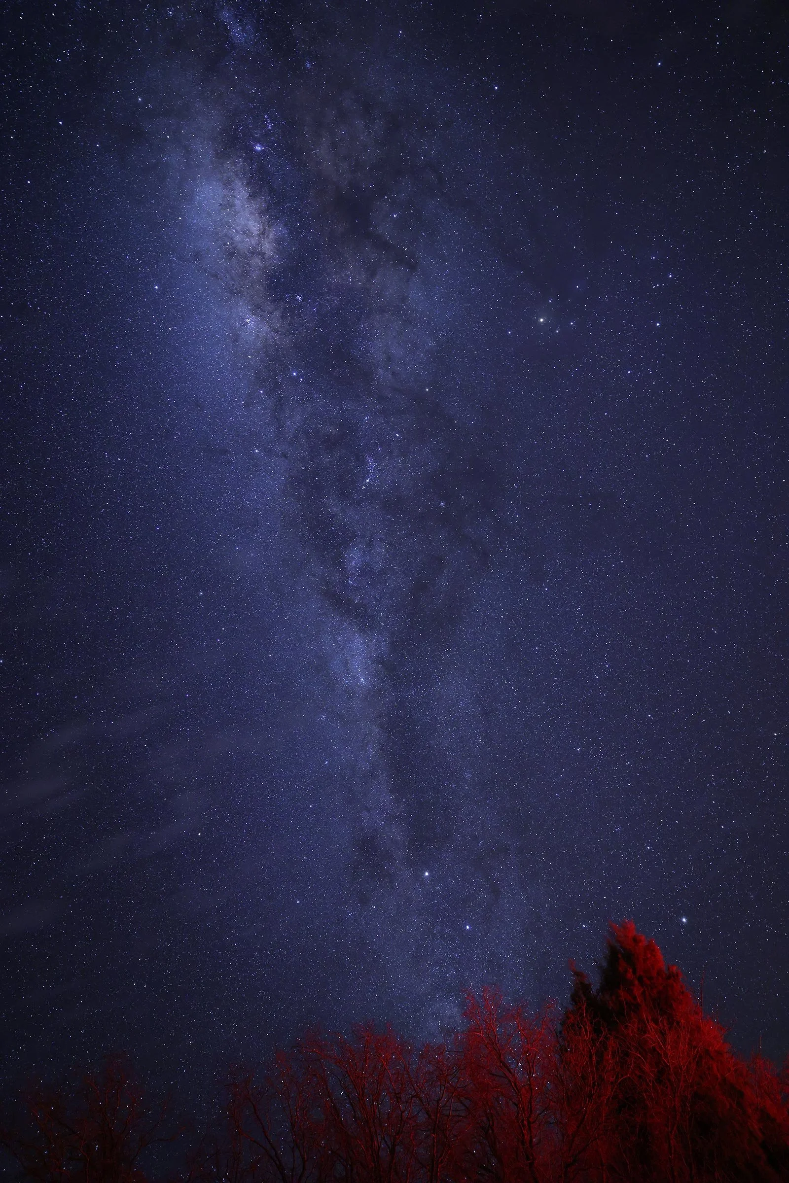 Vintergatan, fotad från San Pedro de Atacama i norra Chile
