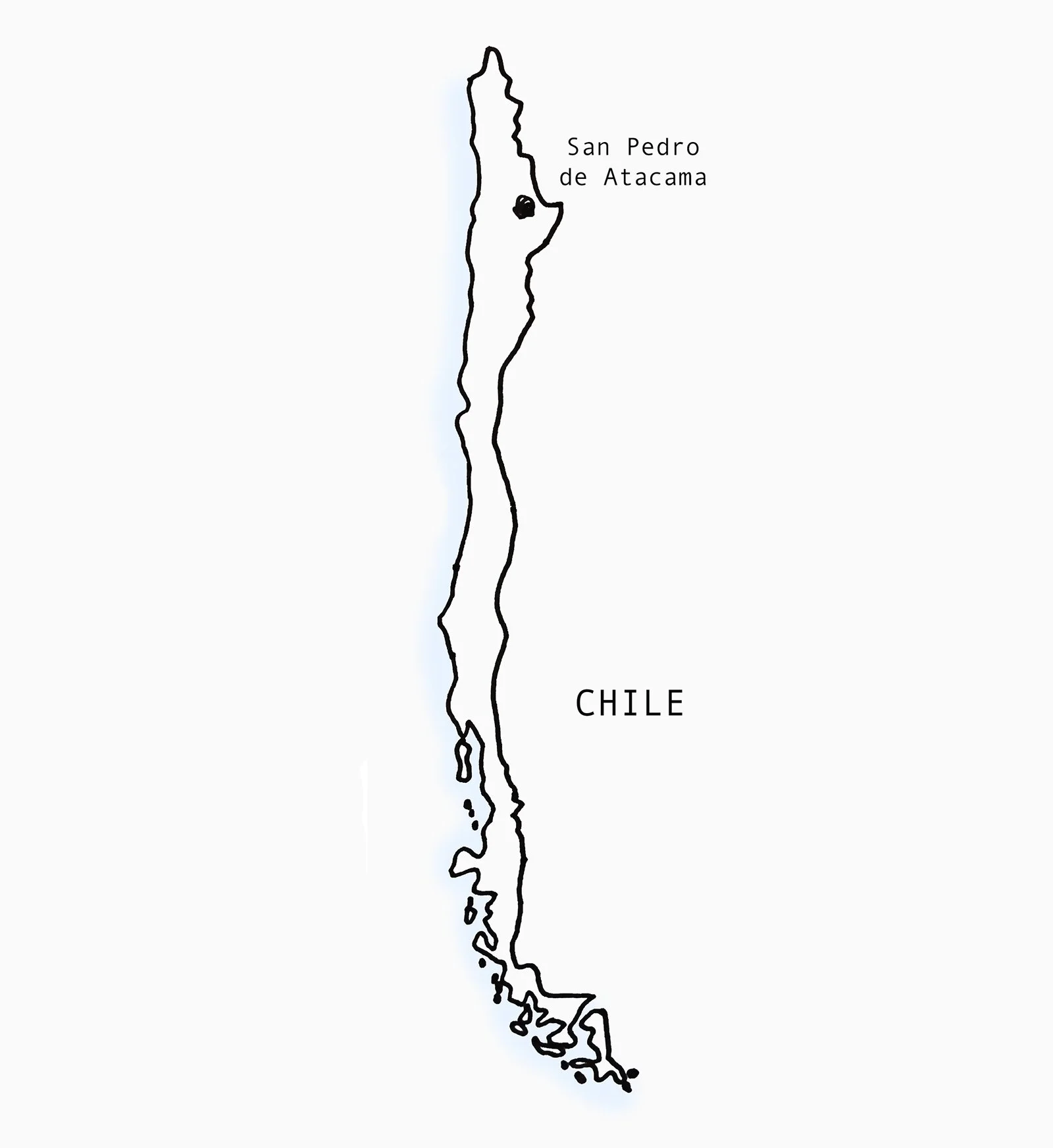 San Pedro de Atacama, karta