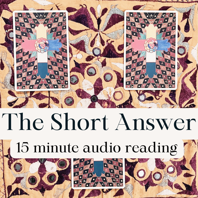 The Short Answer- 15 minute audio email reading