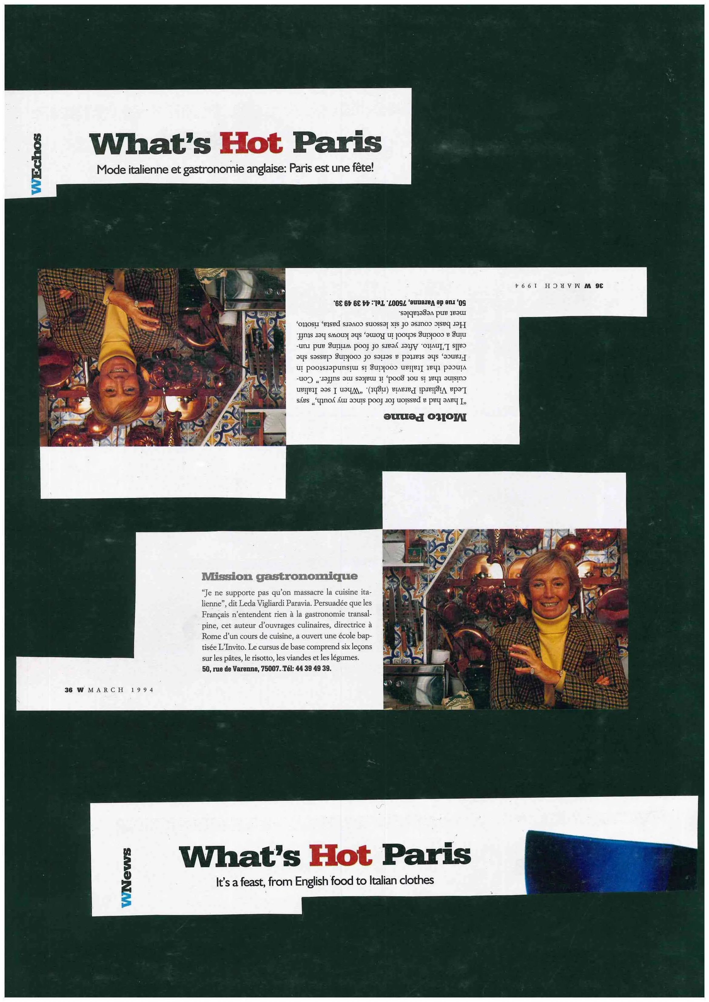 Pubblicazione Originale - WNews - What’s Hot in Paris - March 1994
