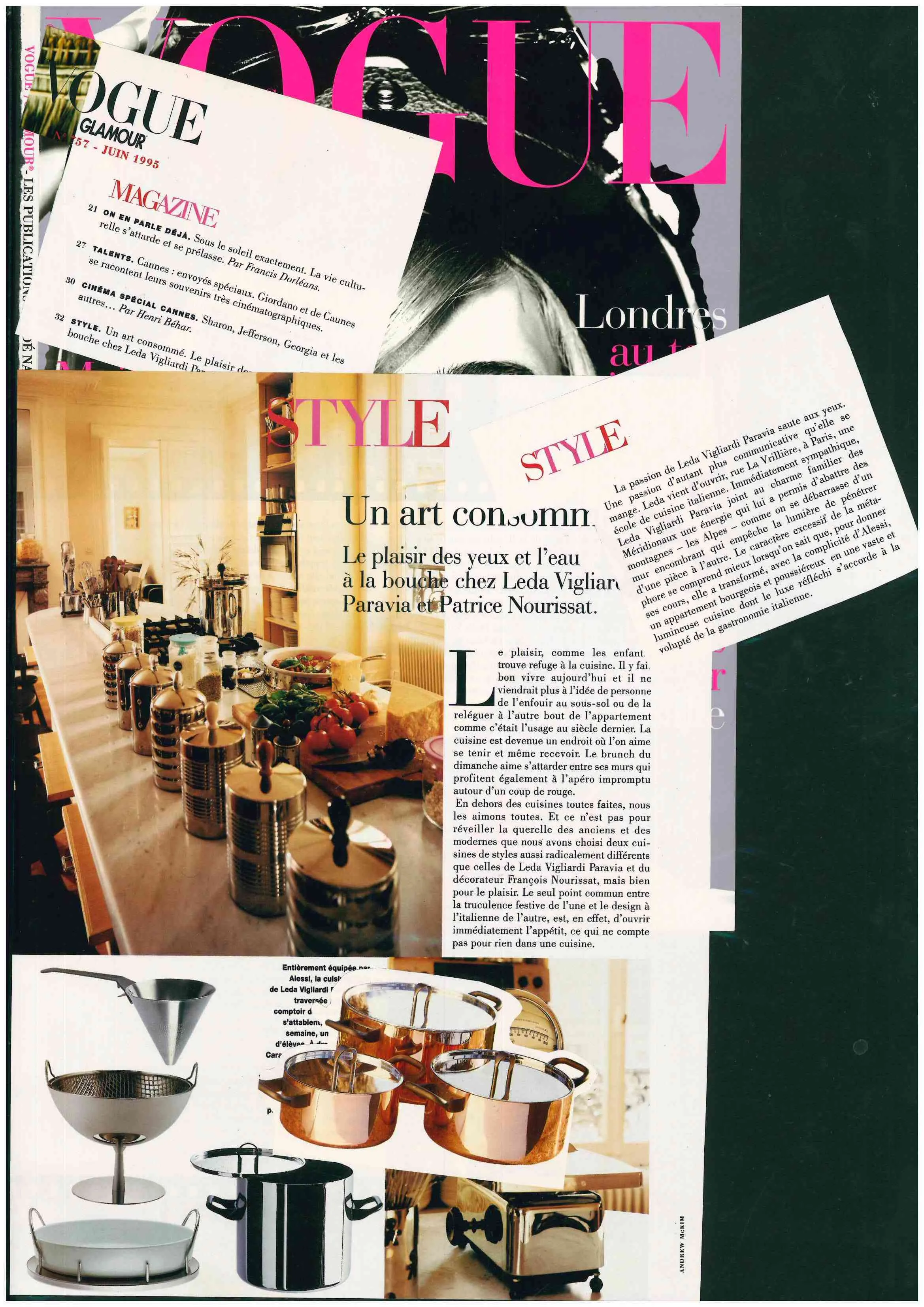 Pubblicazione Originale - Vogue FR - Glamour - June 1995