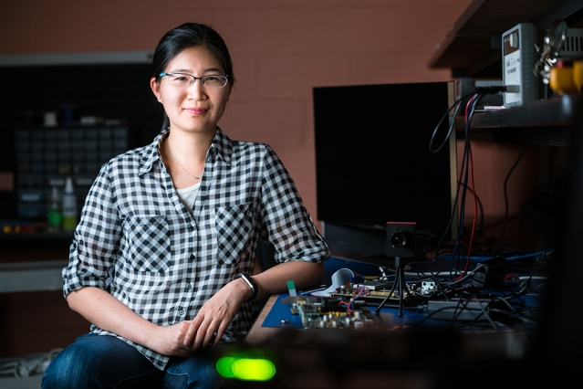 Vivienne Sze is an associate professor of electrical engineering and computer science and a principal investigator in the Research Laboratory of Electronics. Photo: Lillie Paquette/School of Engineering