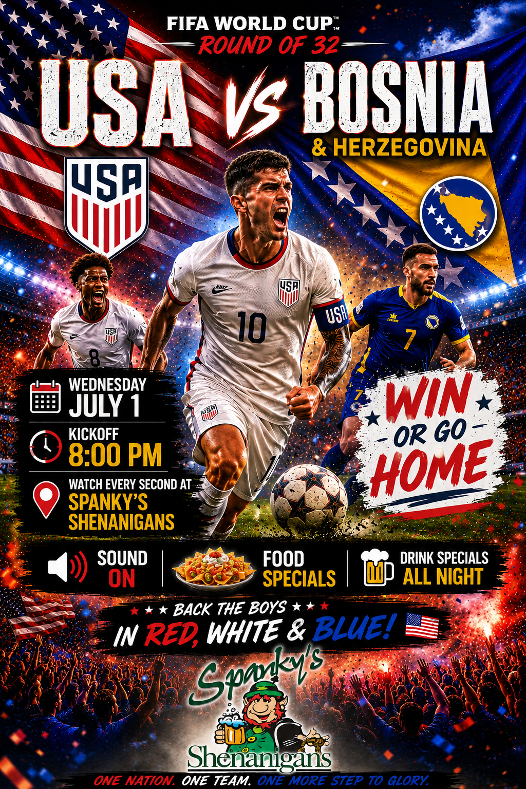 USA vs Bosnia World Cup Watch Party!!
