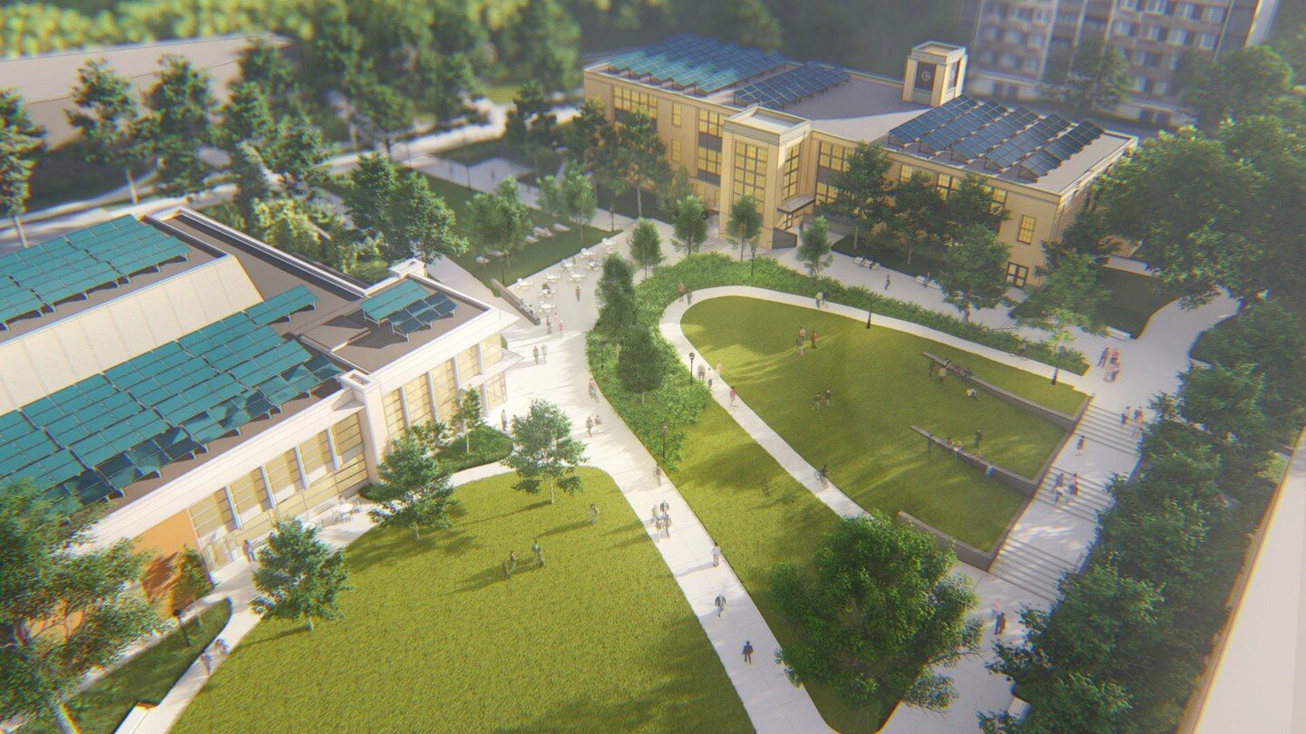 WOLA loves projects with big vision! This concept design brings ADA accessibility to the quad and surrounding buildings, converting challenging topography into functional and sculptural amenity!