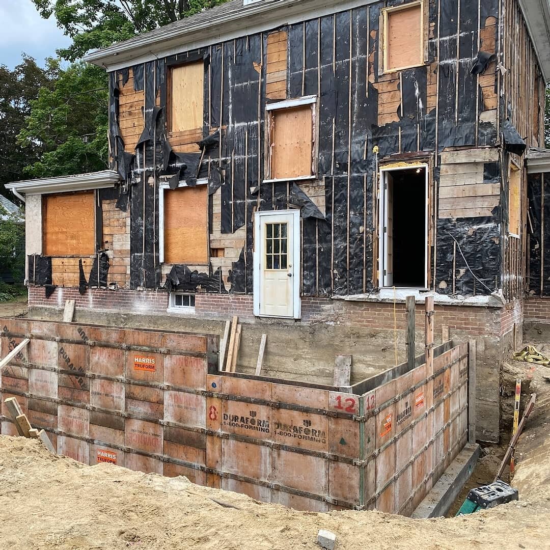 It's only just begun: this renovation &amp; addition has a new foundation. We can't wait to share progress pics of this charmer!