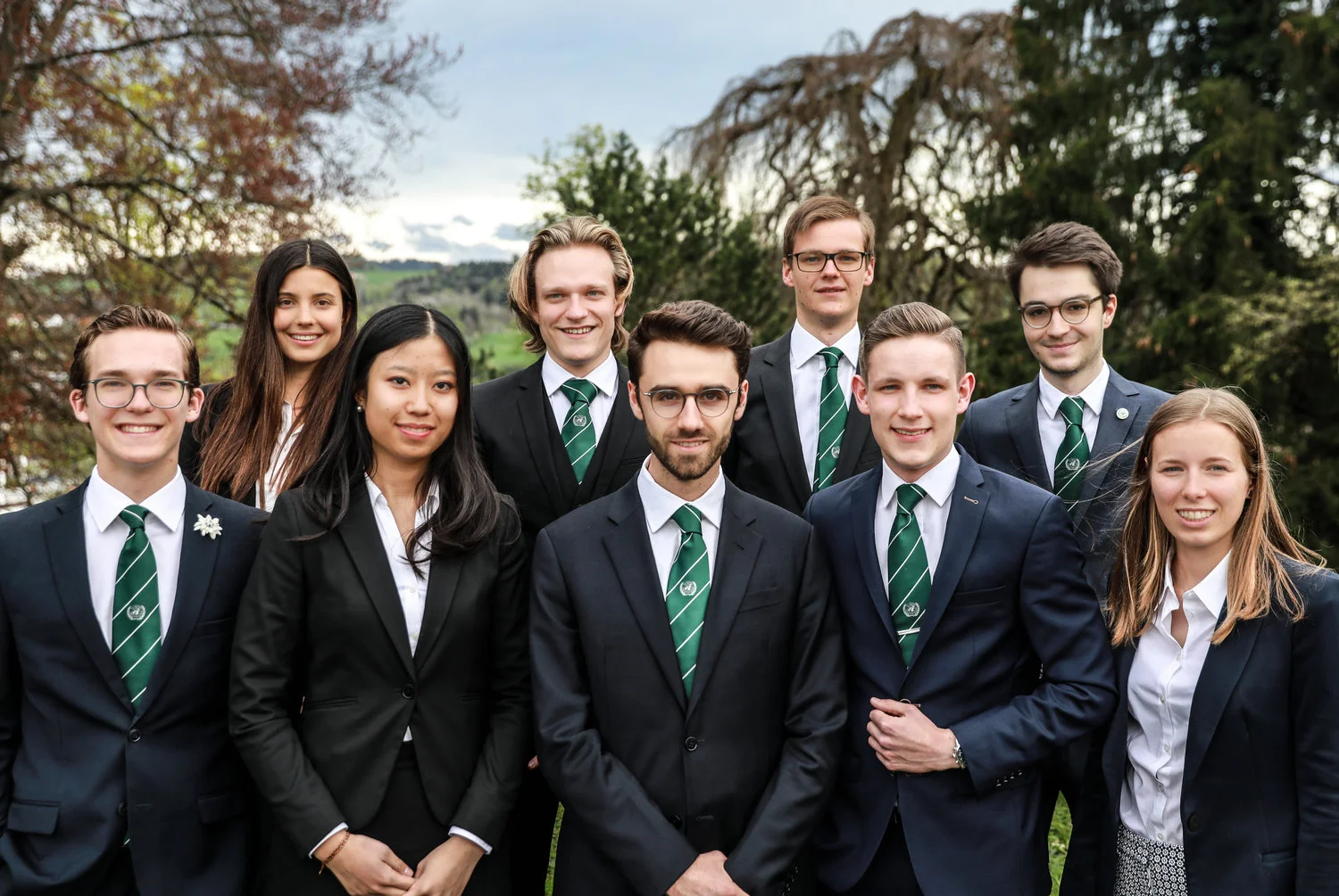 From left to right: Manuel J. Constam (USG of Academics), Nadine Keller (USG of Delegates), Jaqueline Kha (USG of Socials), Niklas Gräfen (USG of Fundraising), Lorenzo Tanzi (Deputy SG), Filippo Börner (USG of Logistics & Speakers), Cedric Schad (SG), Lars Bauert (USG of Finance), Theresa Berz (USG of Marketing)