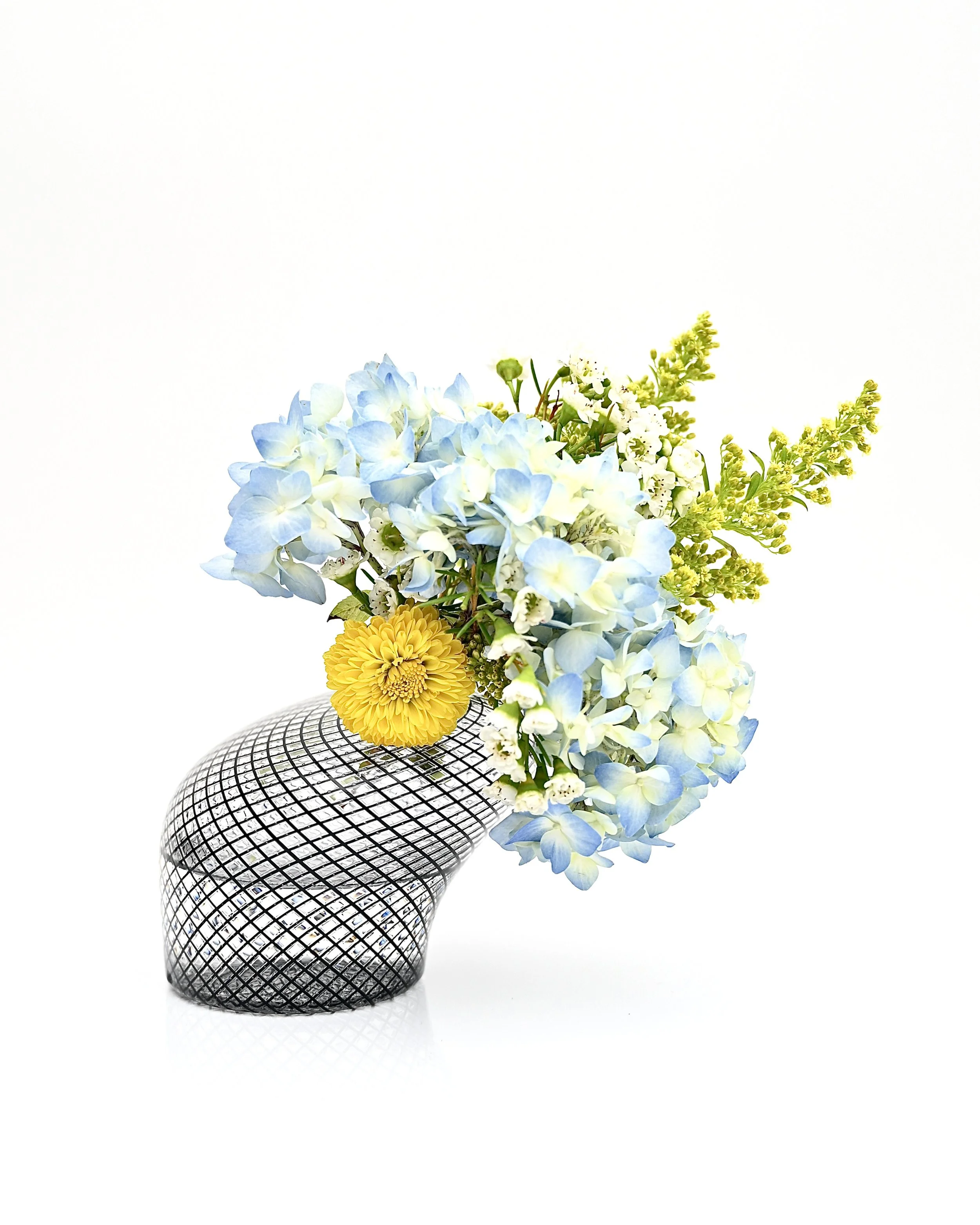 Black Reticello Vase