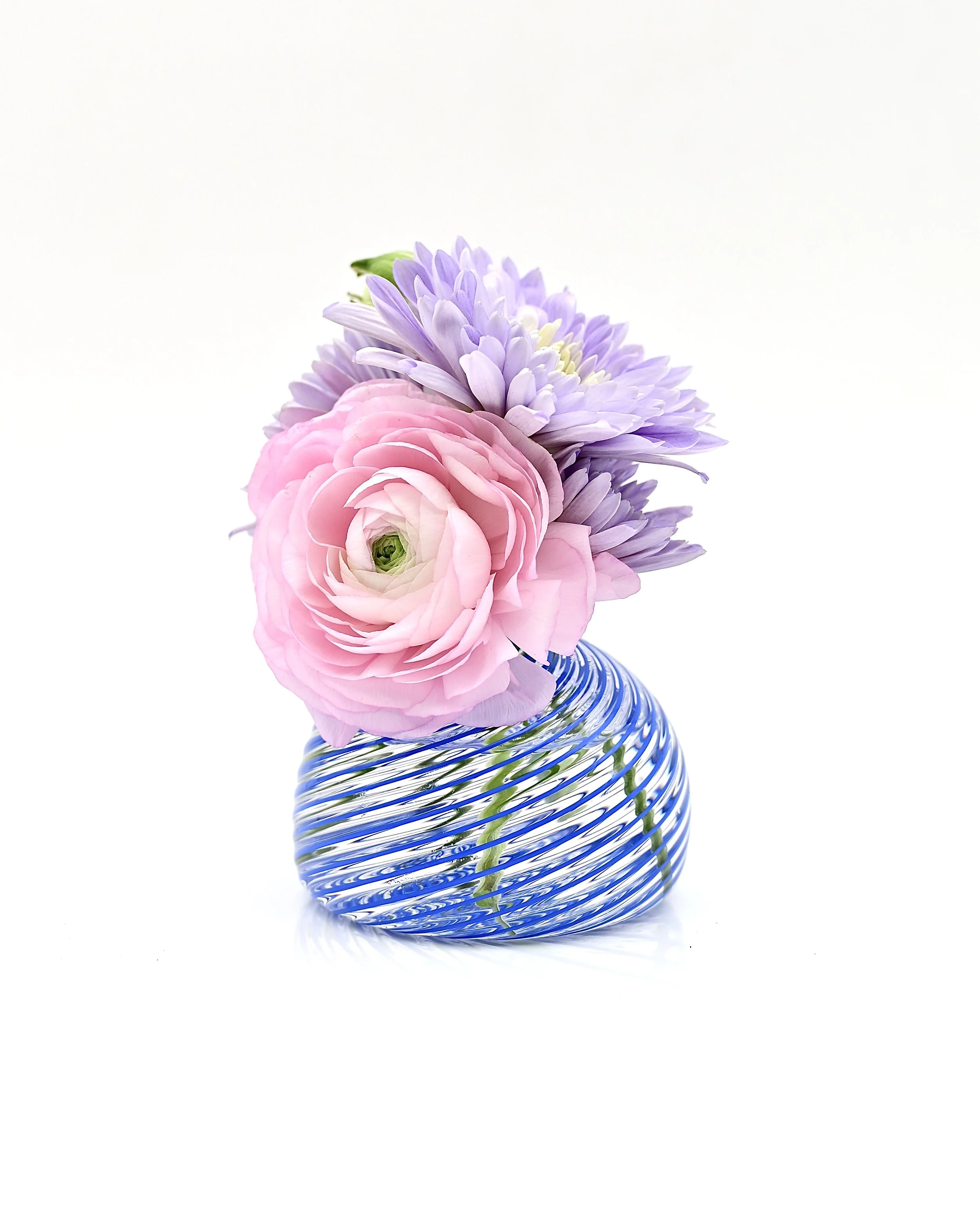 Striped Miniature Bud Vase