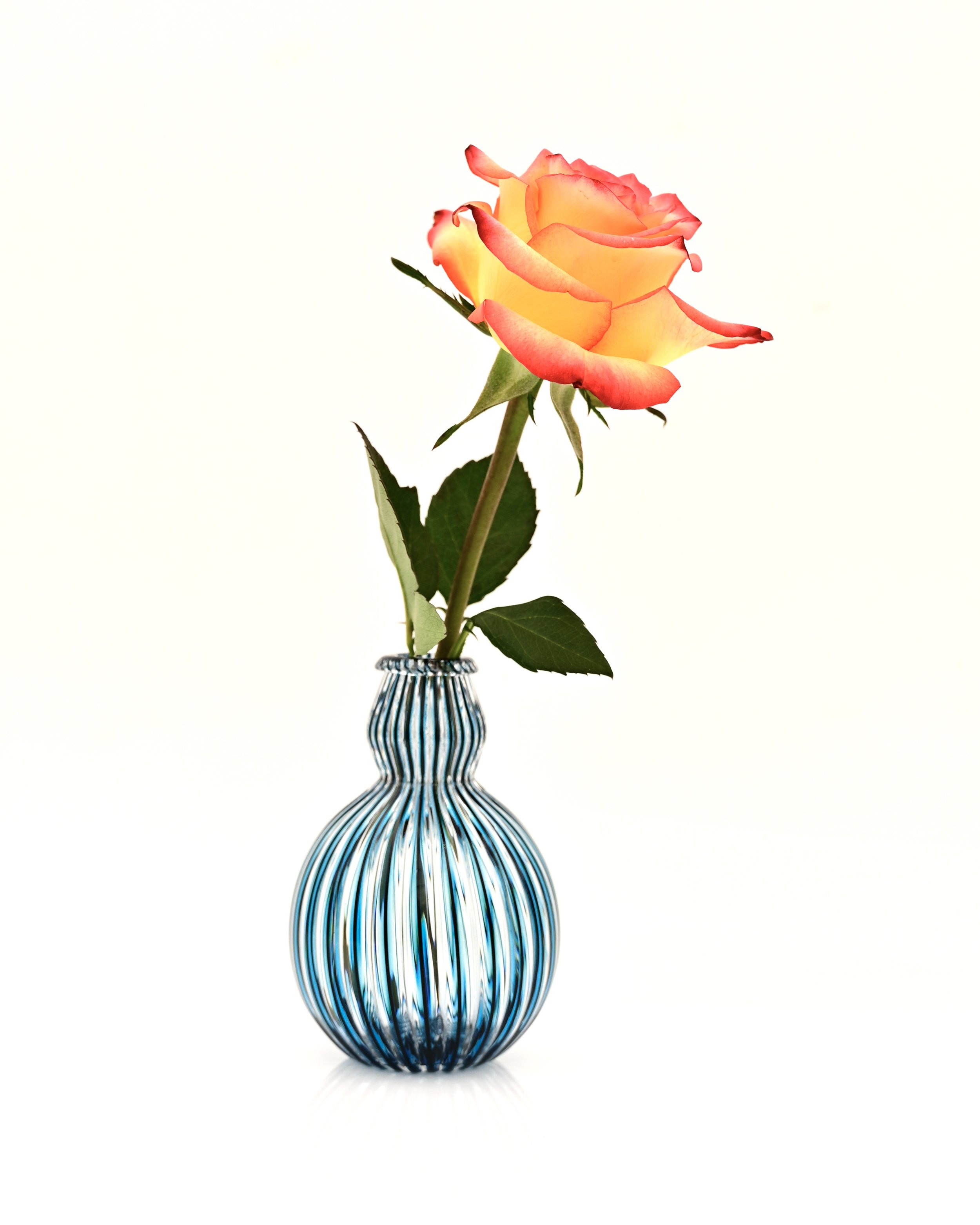 Teal Miniature Bud Vase