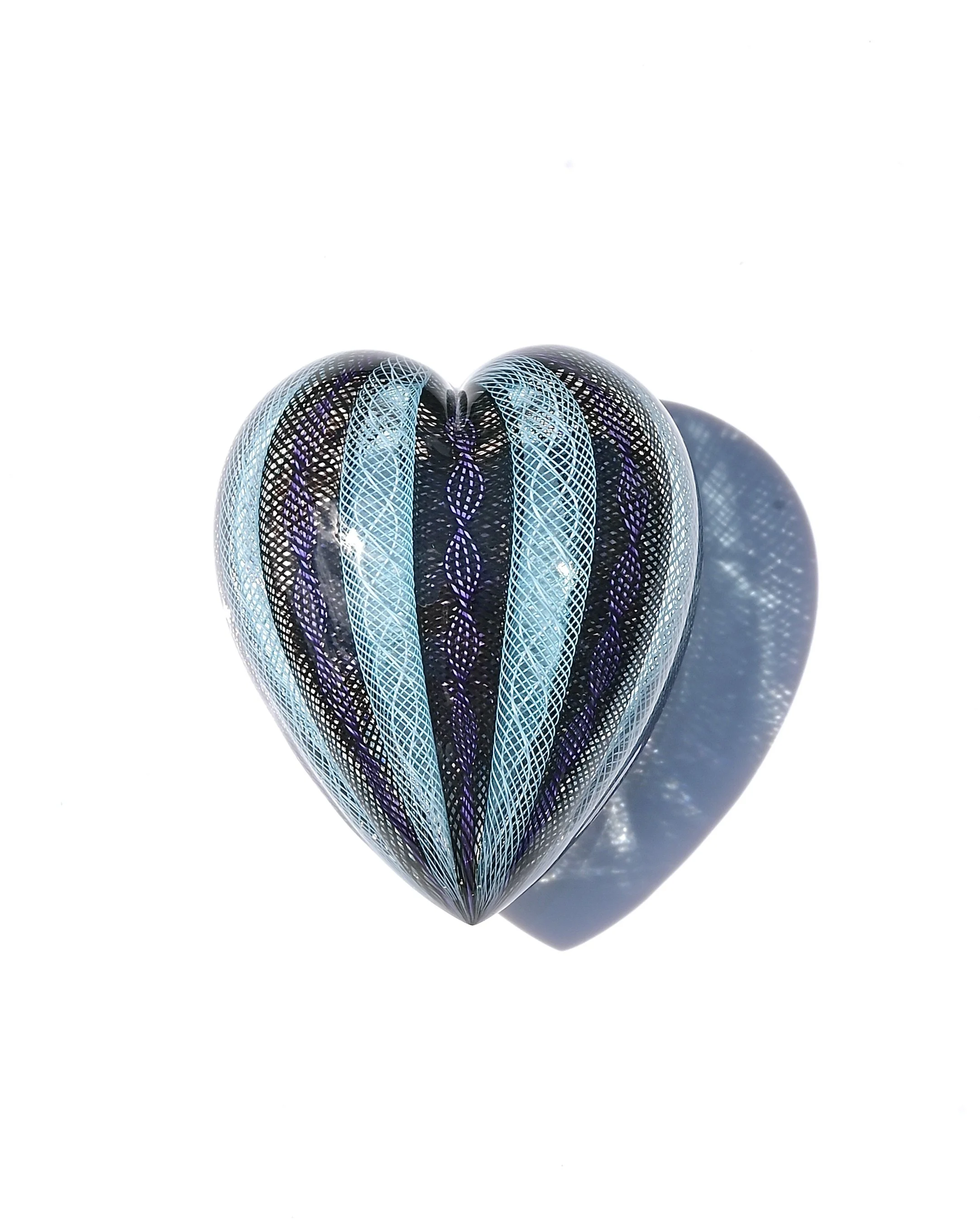 Black, Blue and Purple Fancy Heart