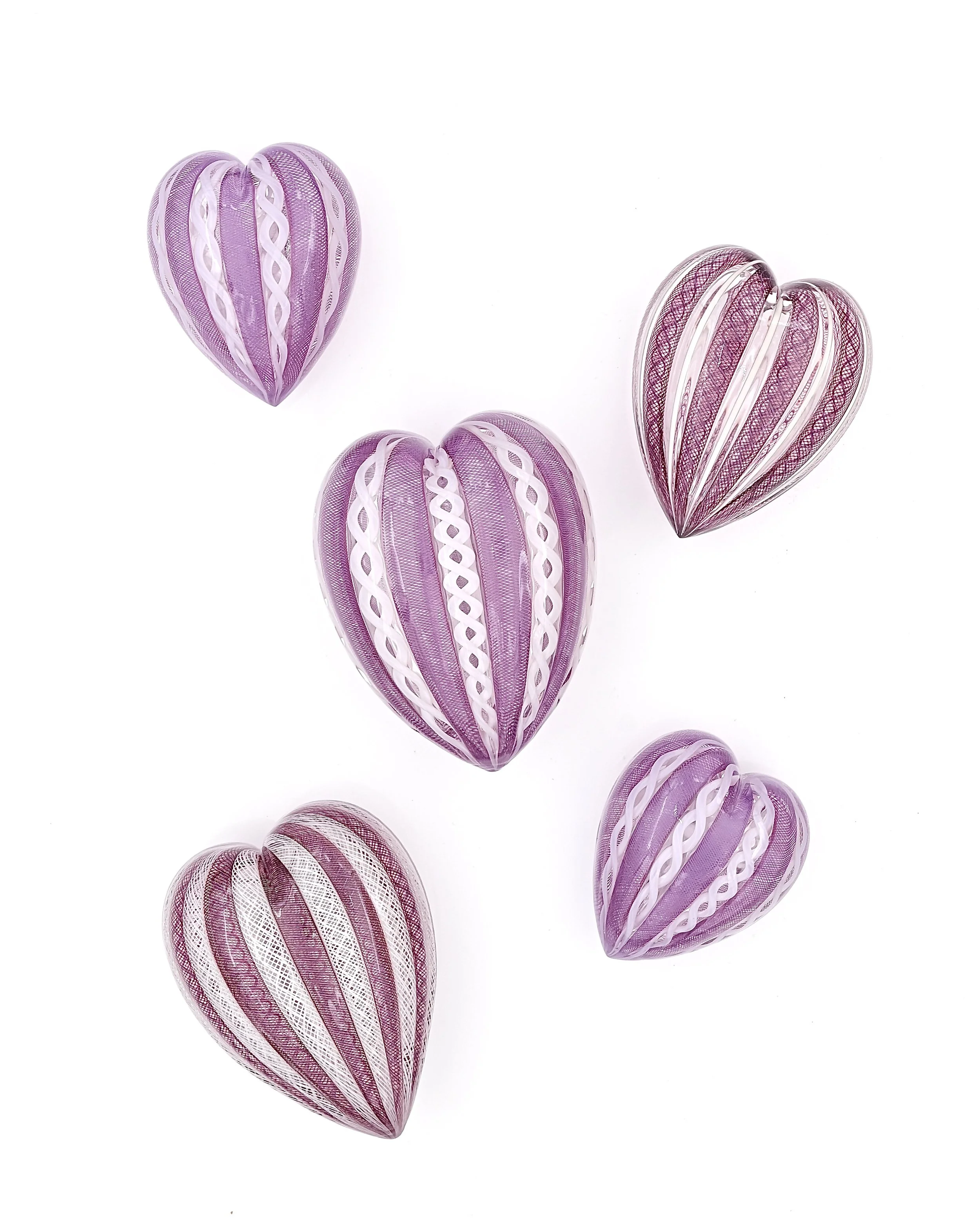 Dark Pink + White Heart(s)