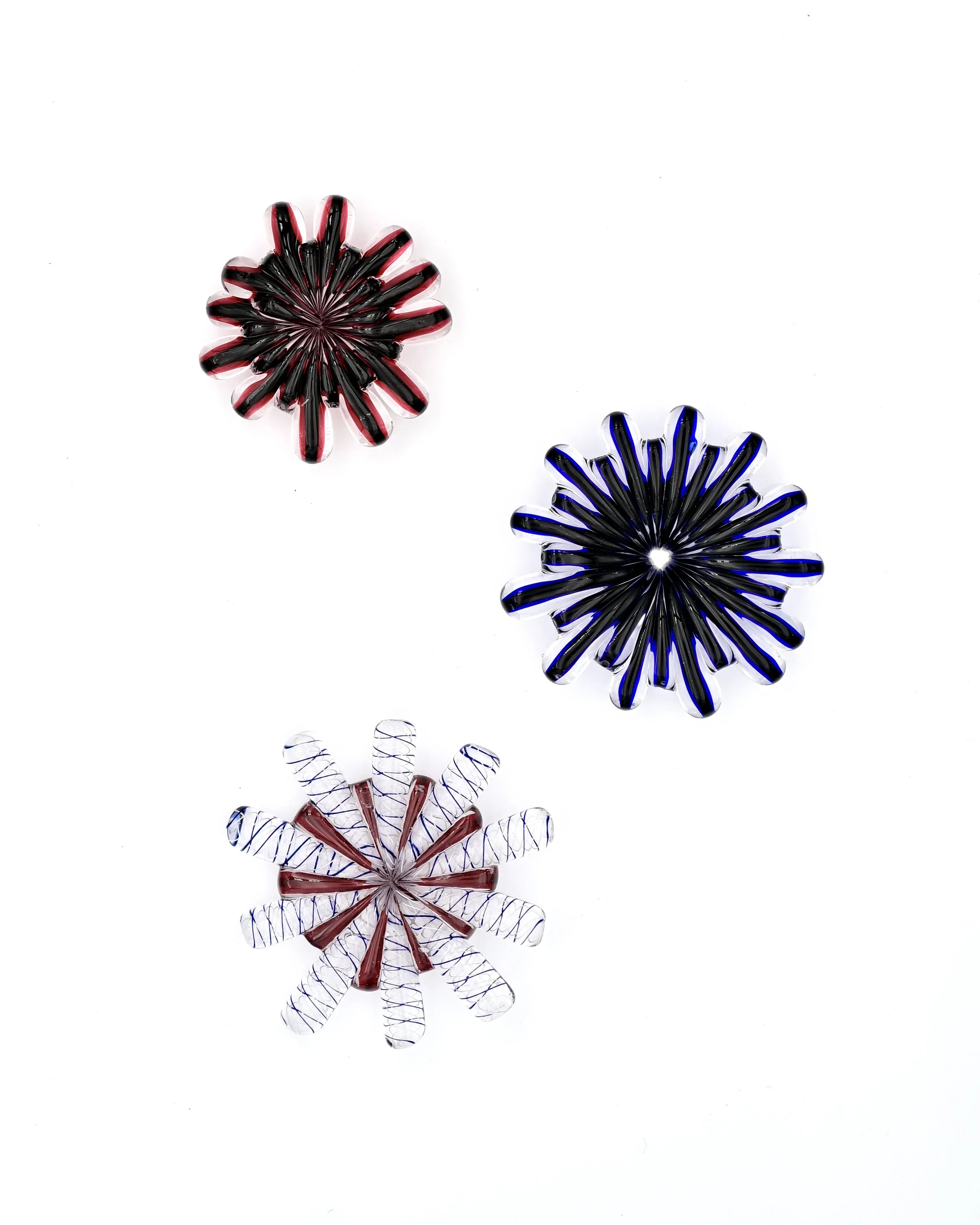 Red + Blue Rosette Magnet(s)