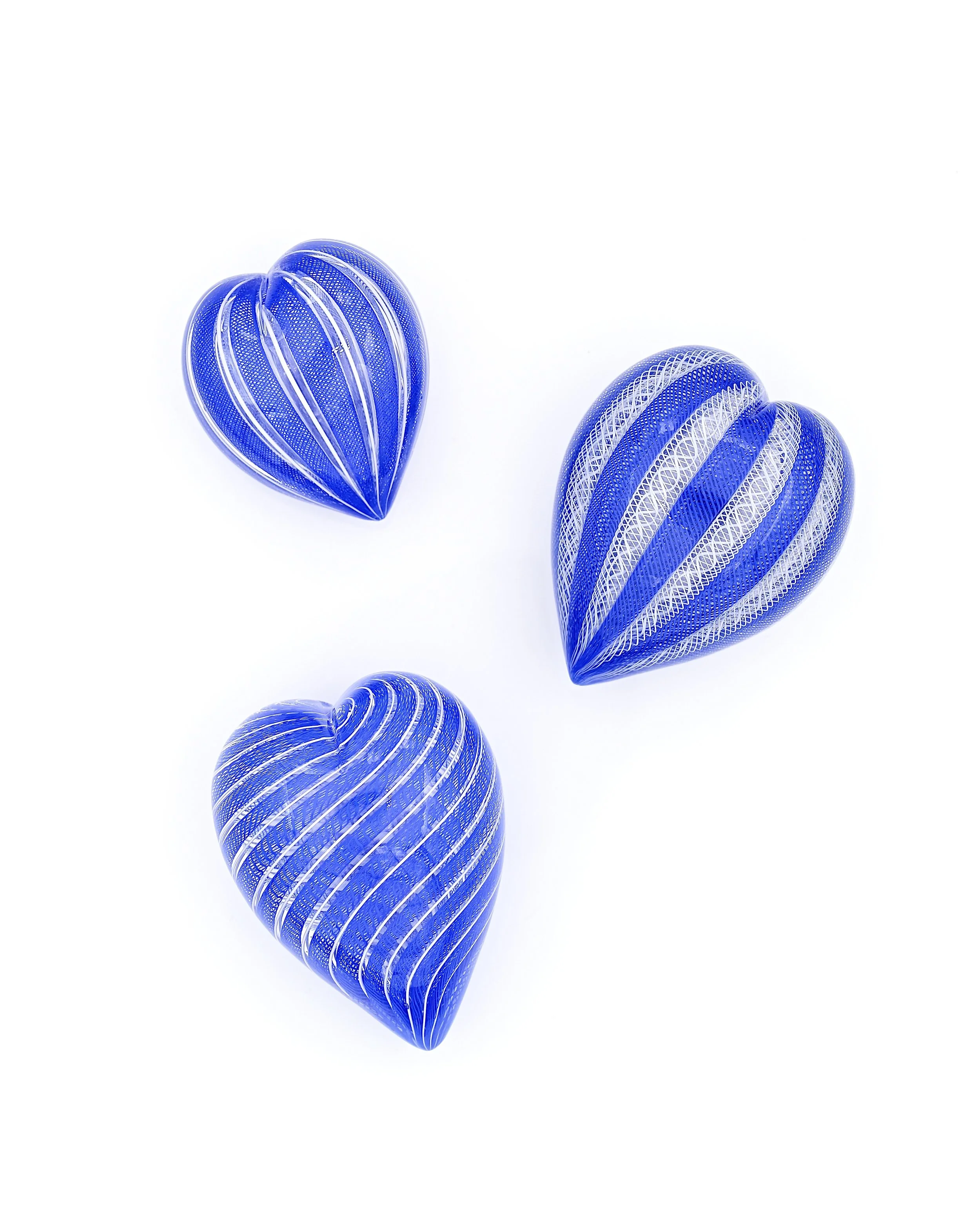Dark Blue + White Heart(s)