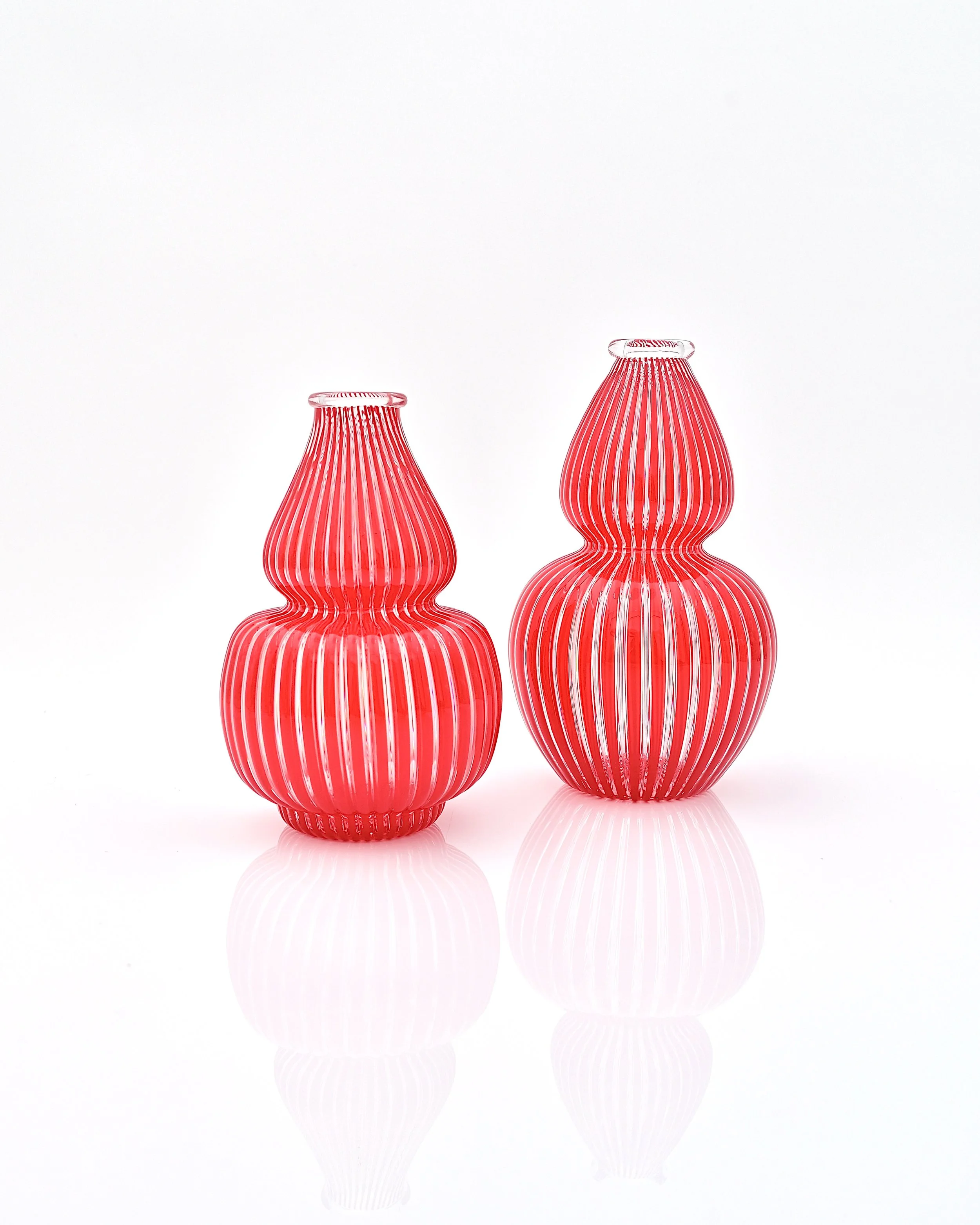 Red Striped Bud Vase(s)