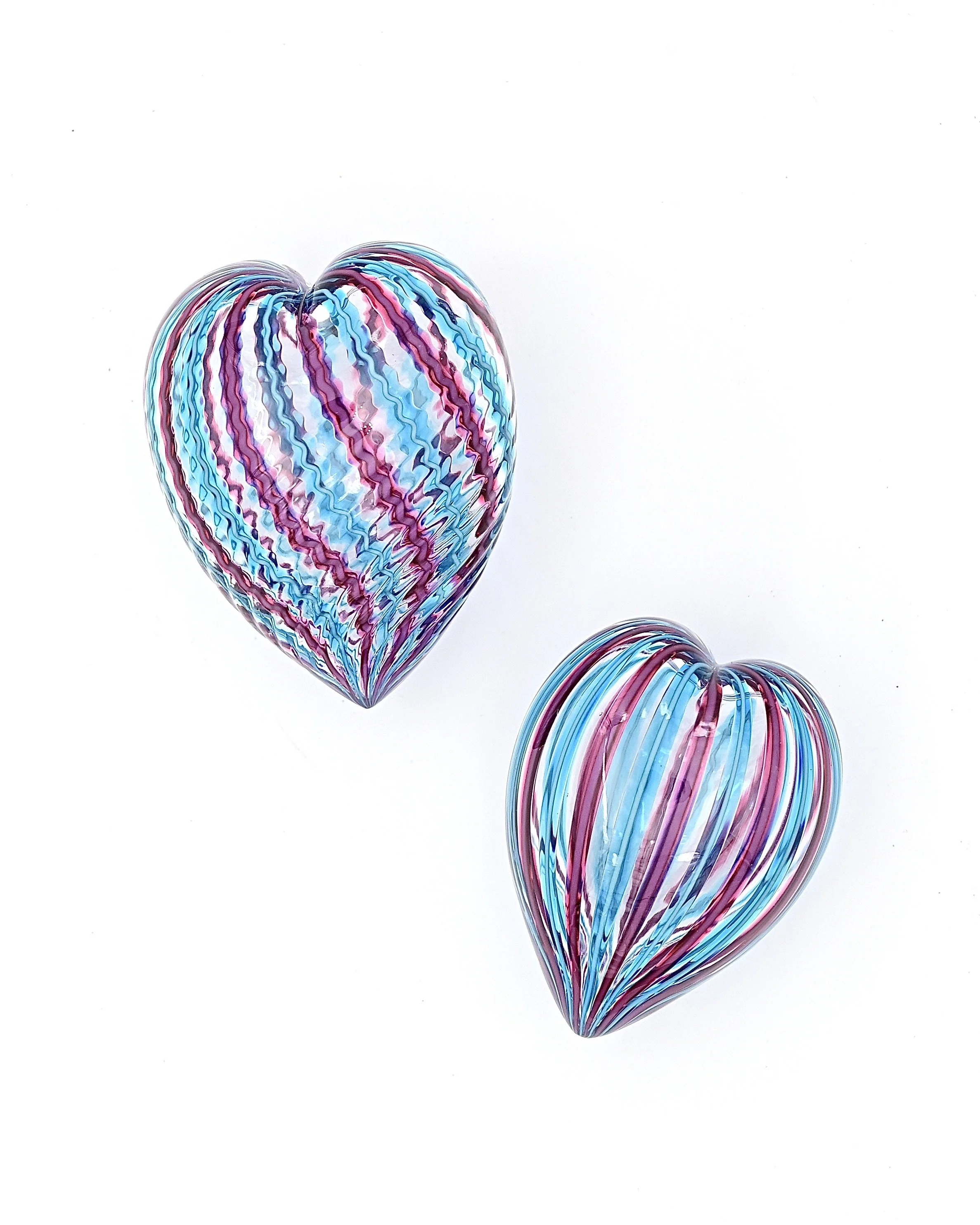 Pink + Blue Heart(s)