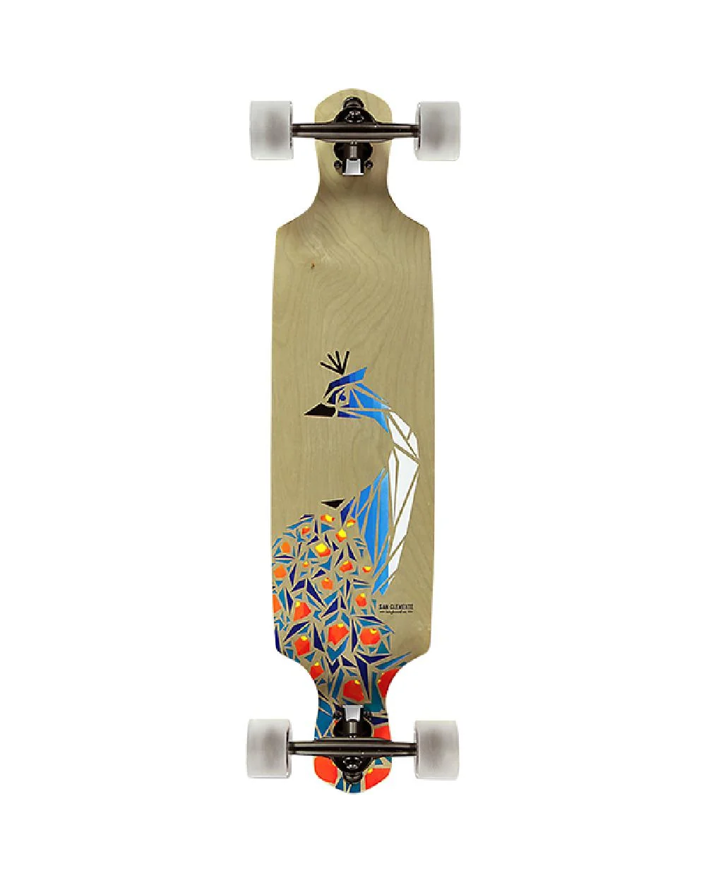 San Clemente Birds of Paradise 36″ Drop-Through Complete Longboard