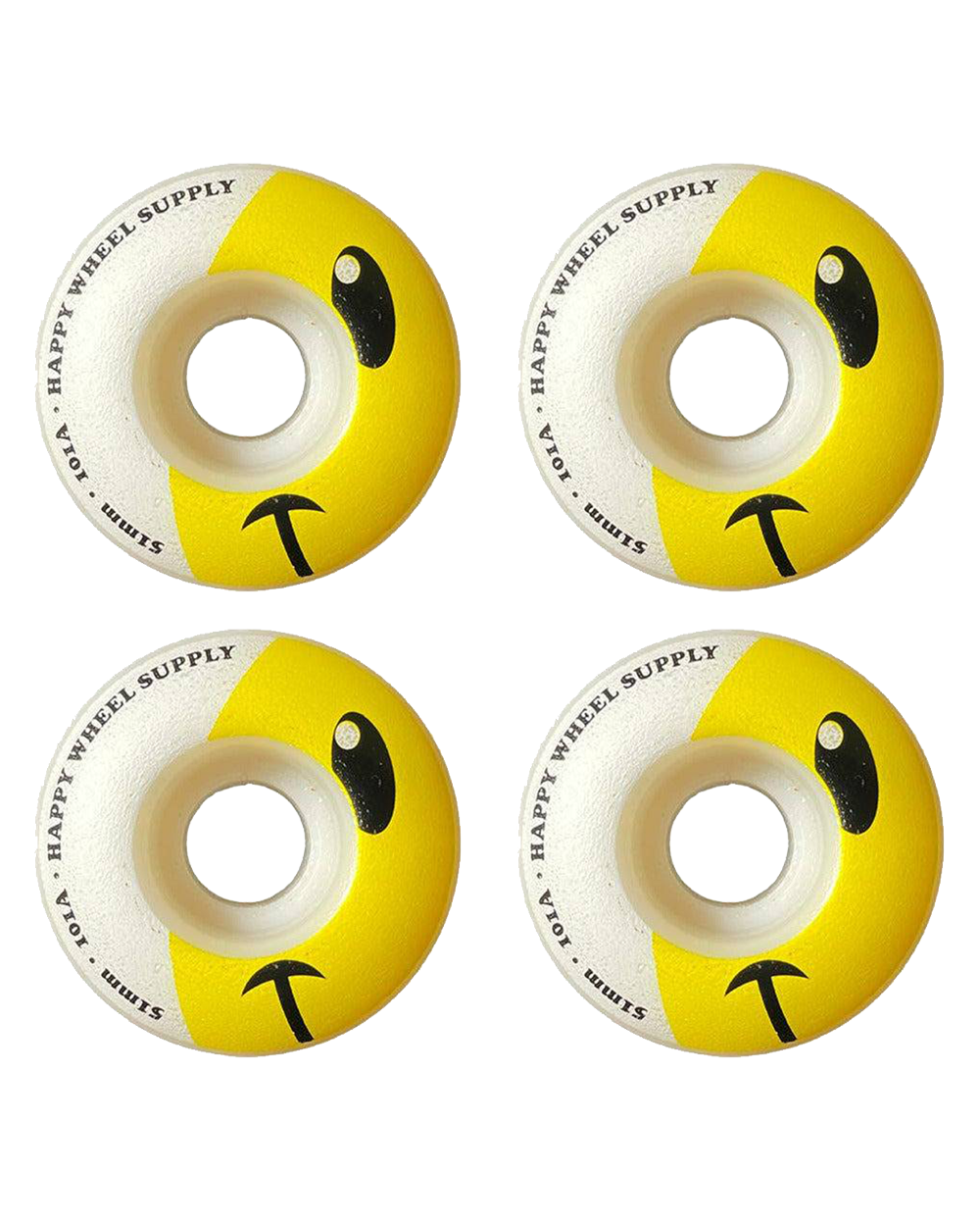 Happy Wheel Supply Small Yellow Face - 51mm 101a.png