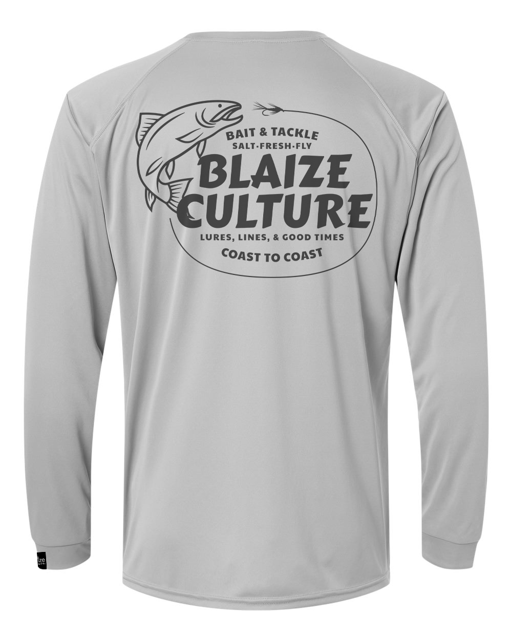 Lures Lines, & Good Times Microfiber Long Sleeve Tee Back.png