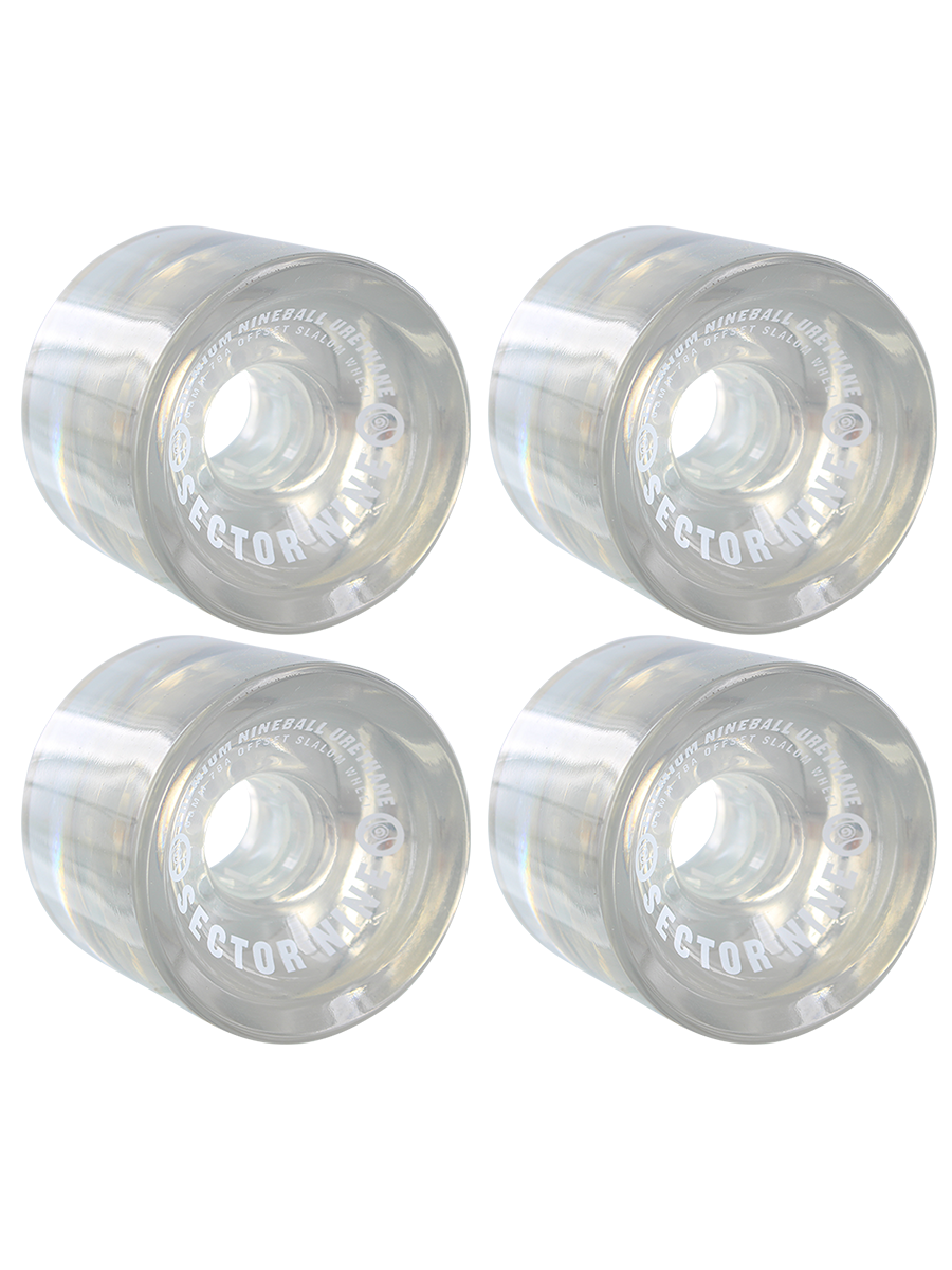 SECTOR 9 WHEELS NINEBALLS 74mm 78a SLALOM CLEAR