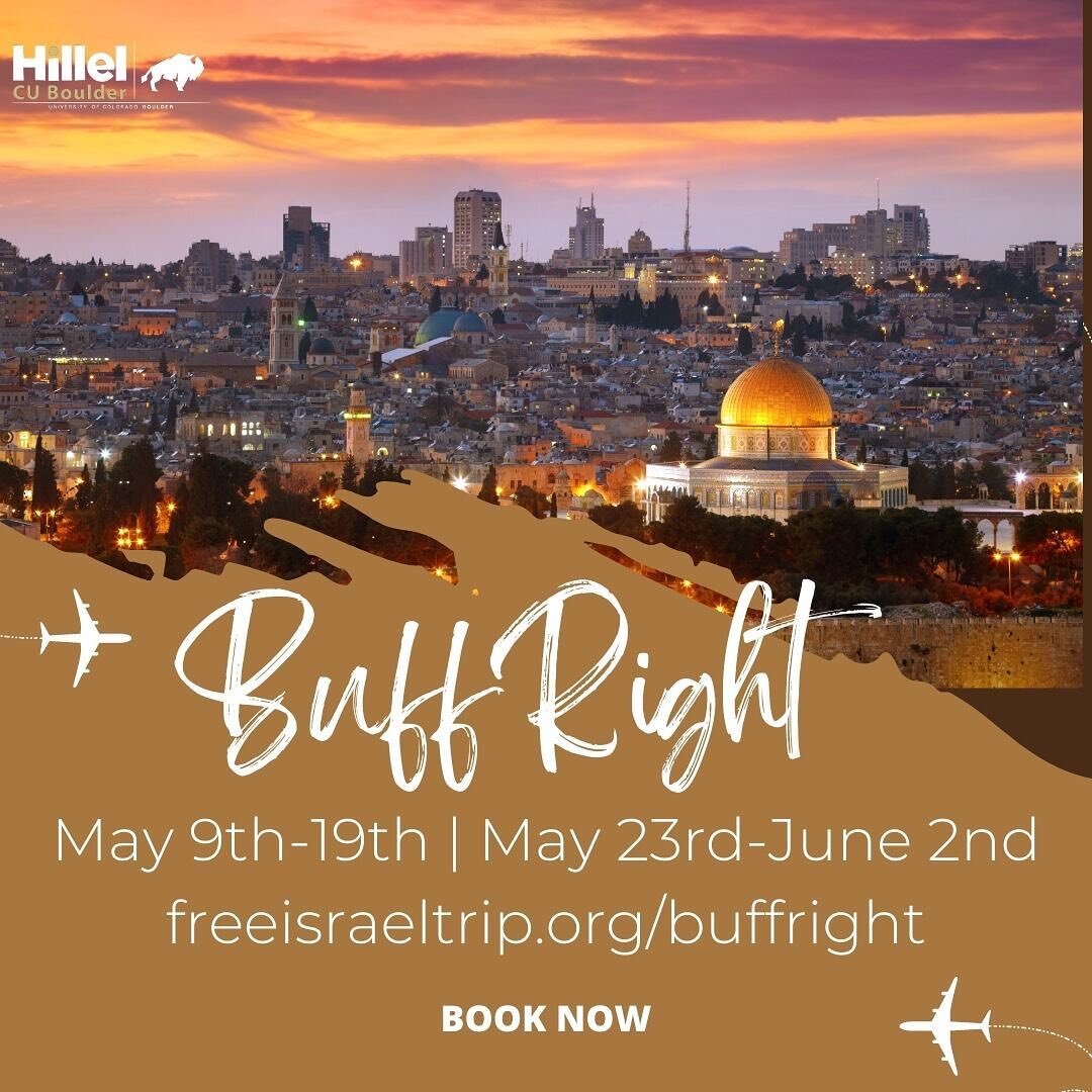 Can&rsquo;t imagine a better way to spend part of your summer. 🌞 Come make life-long connections and long-lasting memories with us in Israel this summer on BuffRight! 

#israel #cuboulder #birthright