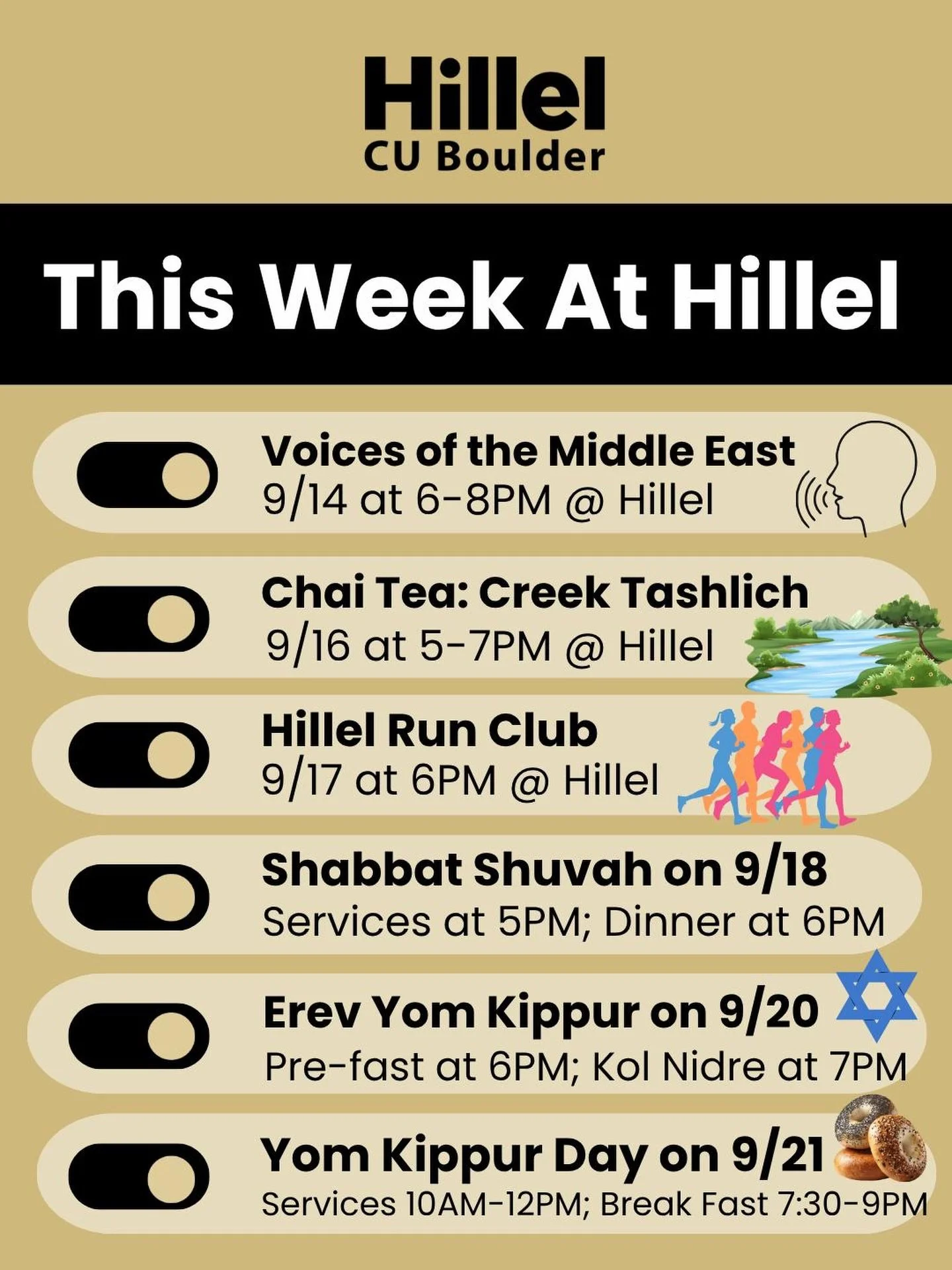 A big week is ahead at Hillel! What event will we see you at?