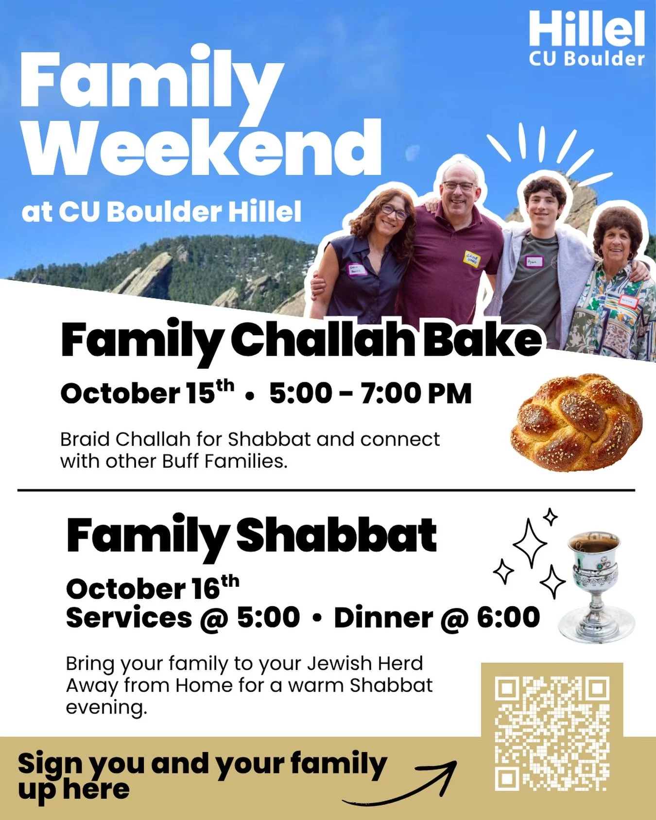 Family Weekend is a chance to bring the people who feel like home into the community you&rsquo;ve built here in Boulder!