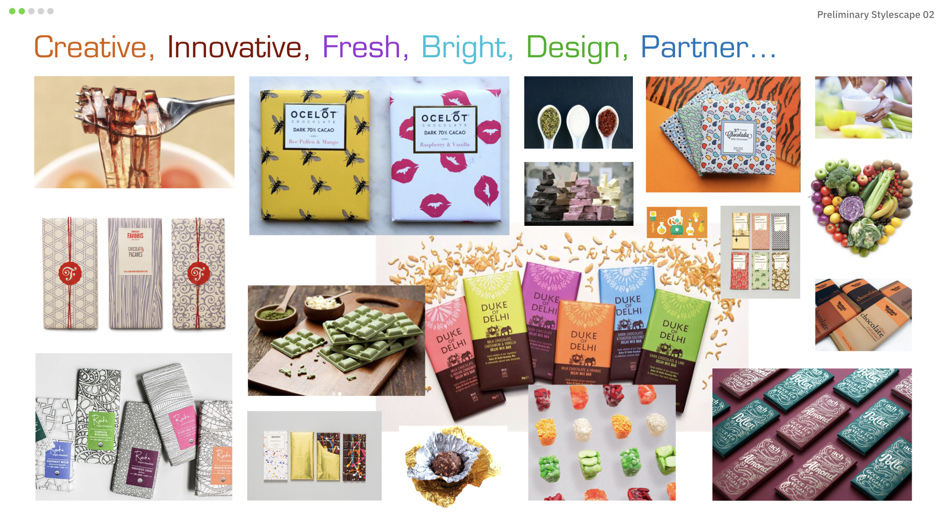 Chocolate Company Stylescape, Packaging Focused