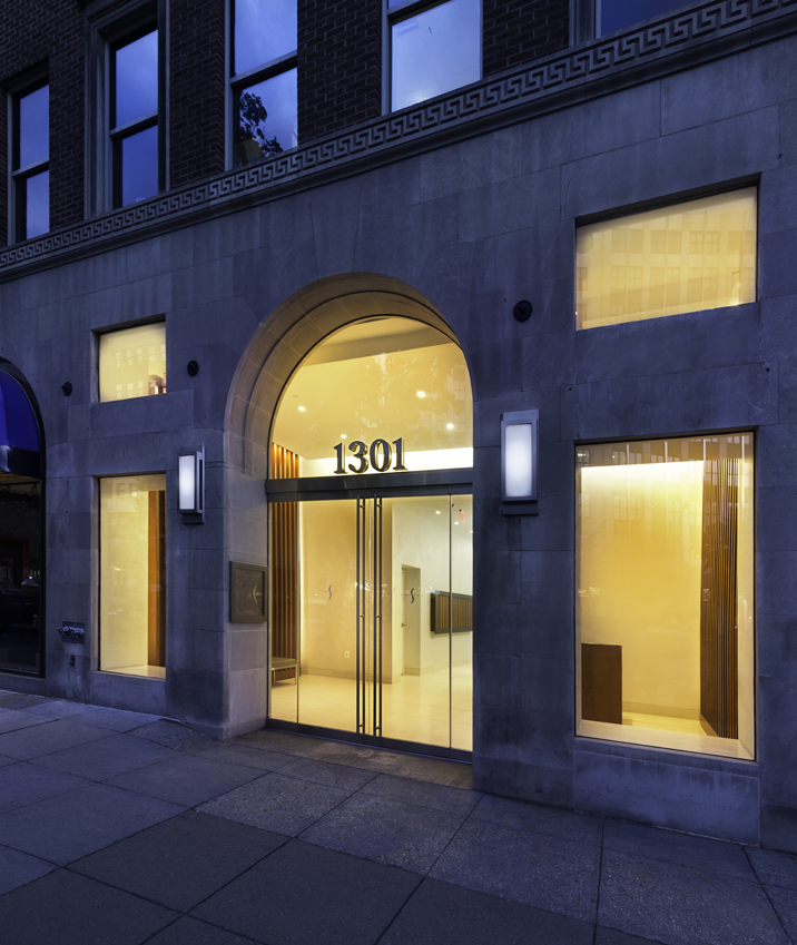  Washington, D.C.  Even for a relatively small lobby, 1301 Connecticut Avenue still should have had an impressive presence. Recognizing its potential, Gertler &amp; Wente removed a dropped ceiling, rerouting ducts and pipes along the way, and demolis