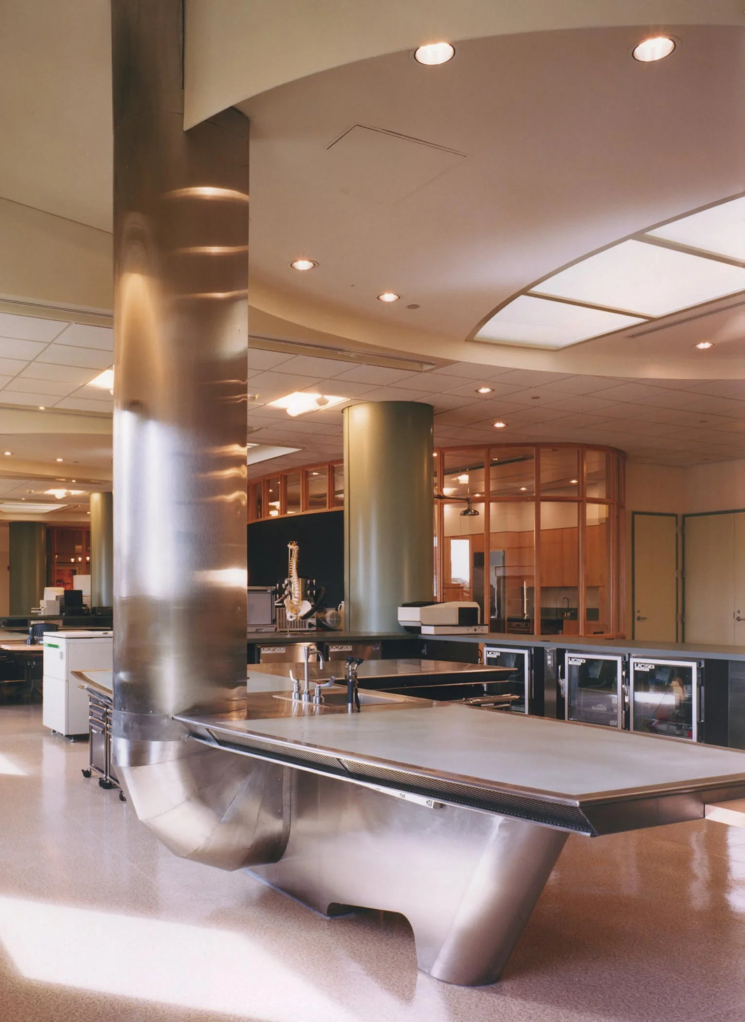  New Brunswick, NJ  The architecture of the center reflects the collaborative nature of the work done inside the facility, which was designed as an educational center for the scientific community. The Keck Neuroscience Center is a convergence point f