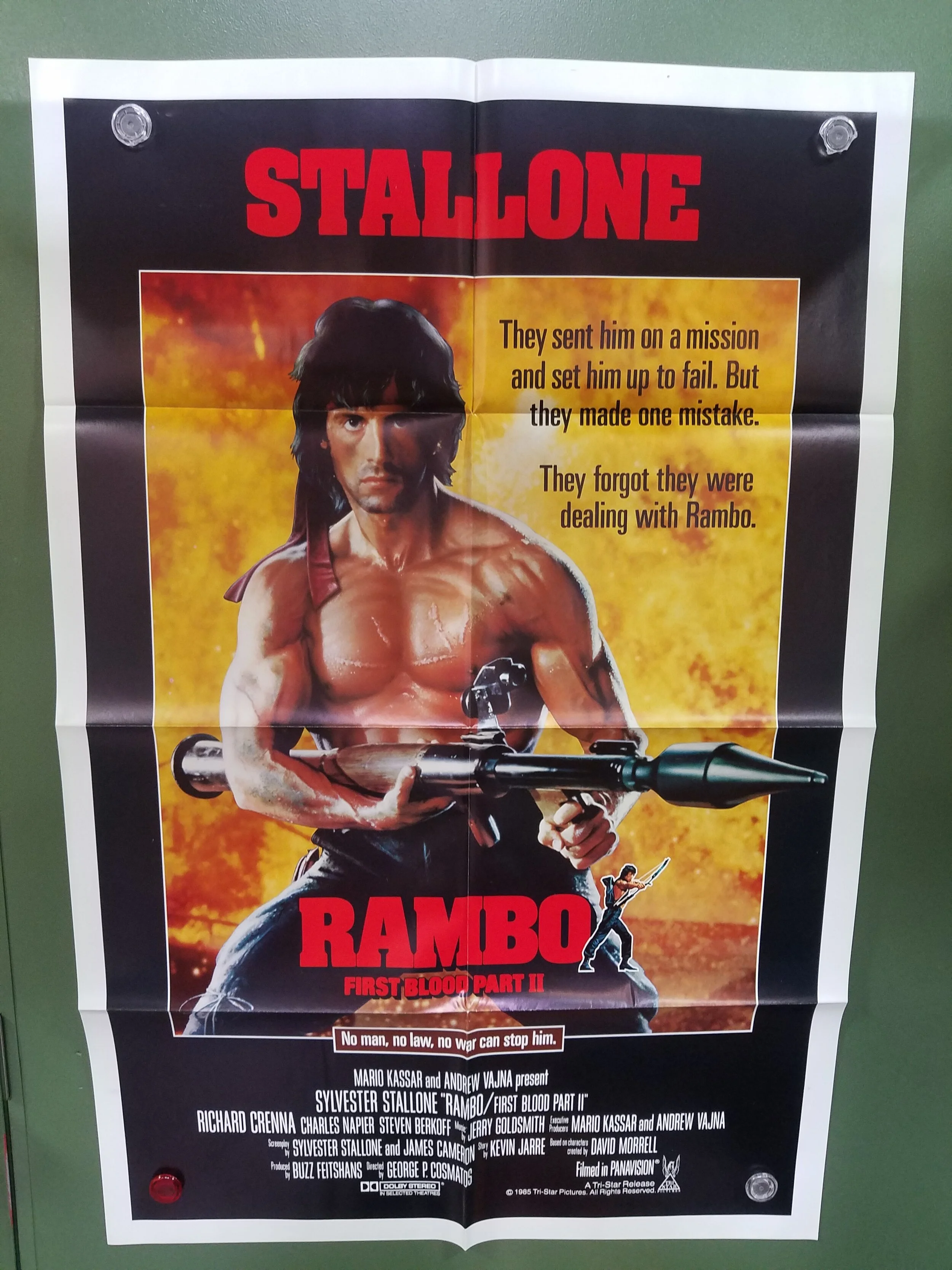 Rambo First Blood Part 2 1985 Reel Art Collectibles