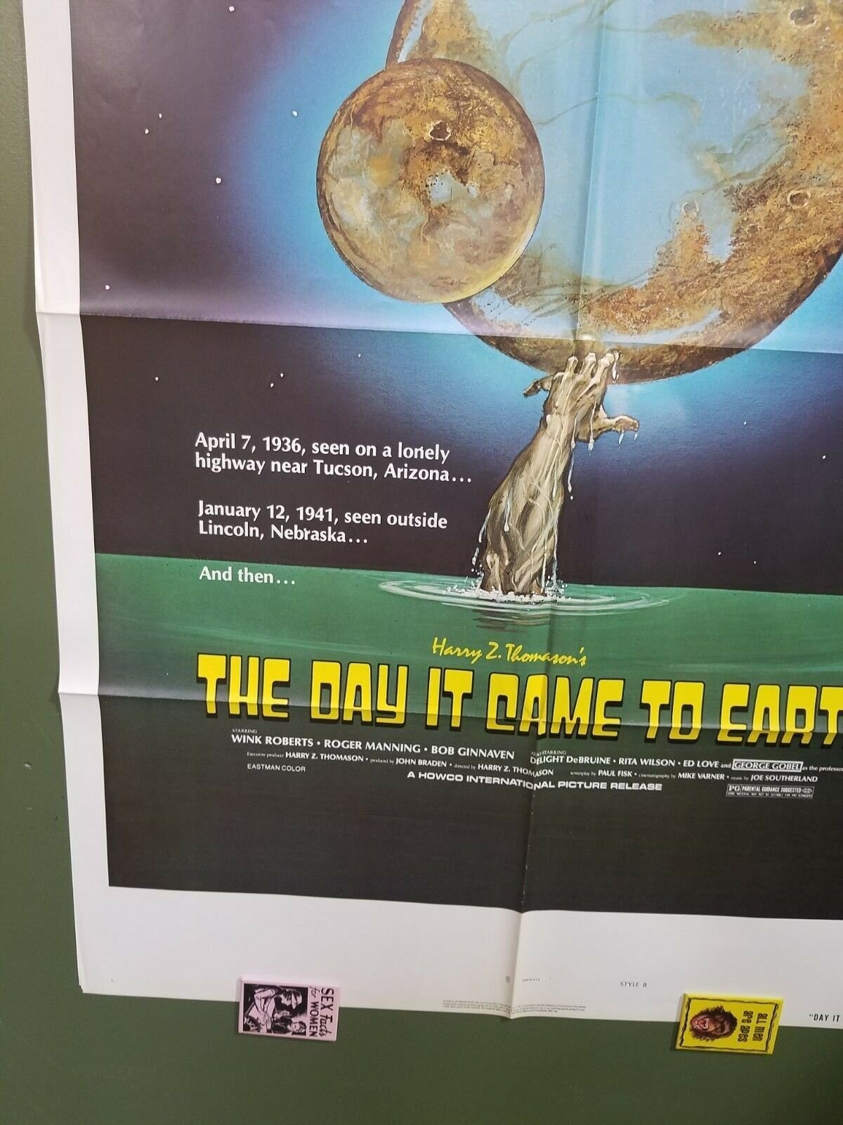 The day it came to Earth Wink Roberts movie poster 