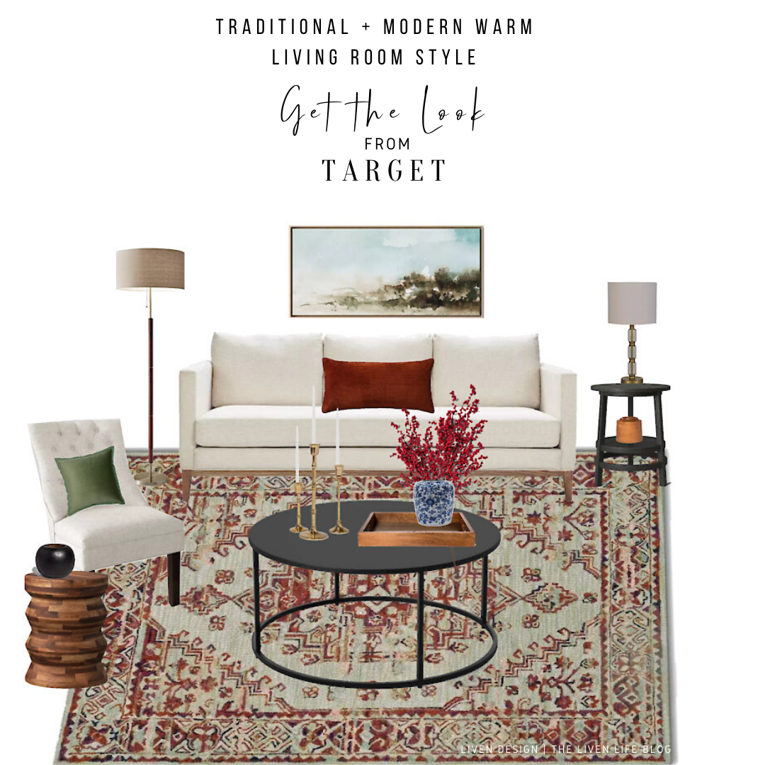 Get The Look Traditional Modern Living Room From Target LIVEN DESIGN
