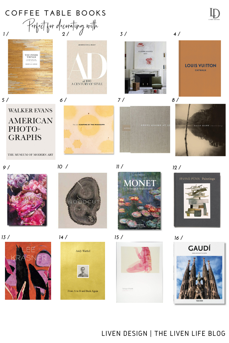 DESIGNER COFFEE TABLE BOOKS, MUST-HAVE FAVORITES + TIPS TO SAVE