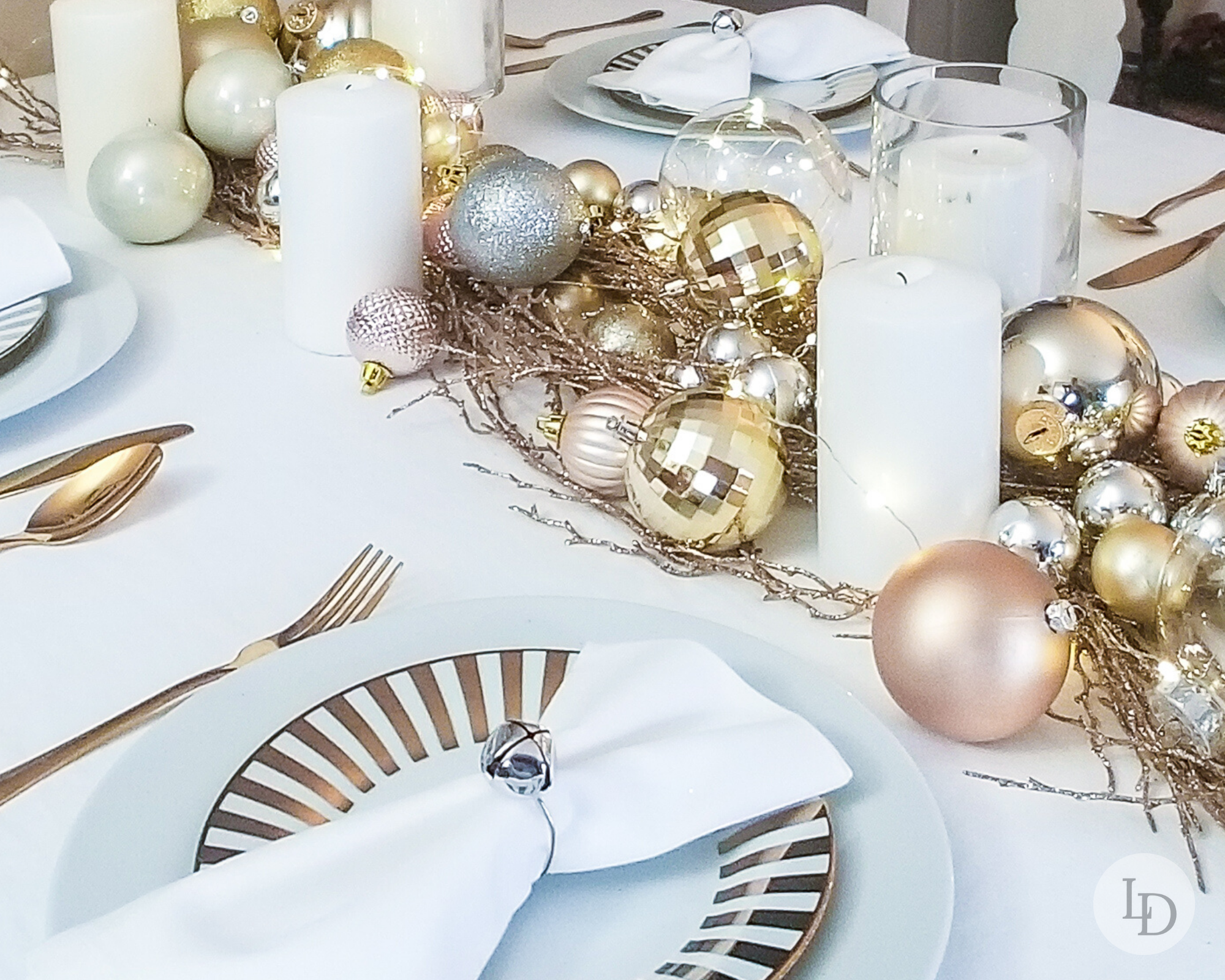 How to Create a Festive Holiday Party Tablescape Perfect for New Year's Eve