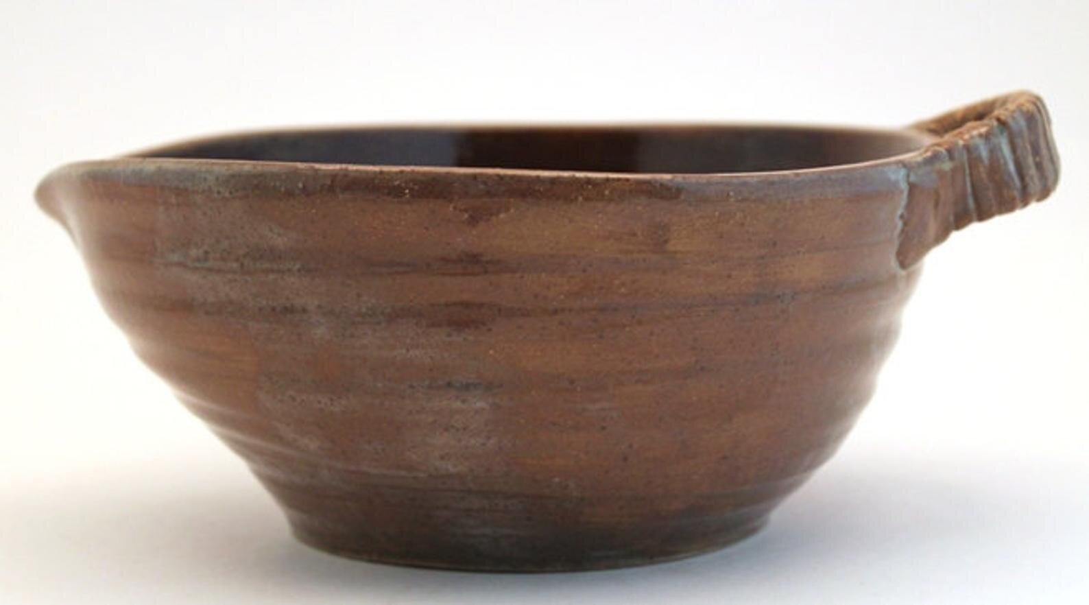 Brown Bowl with Handle