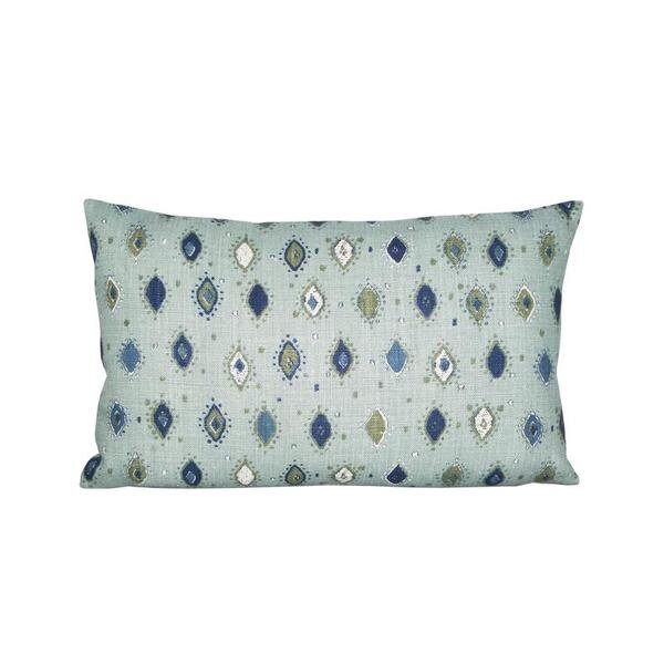 Ocean/Indigo Geometric Pillow Cover