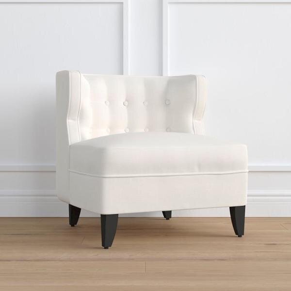 White Slipper Accent Chair