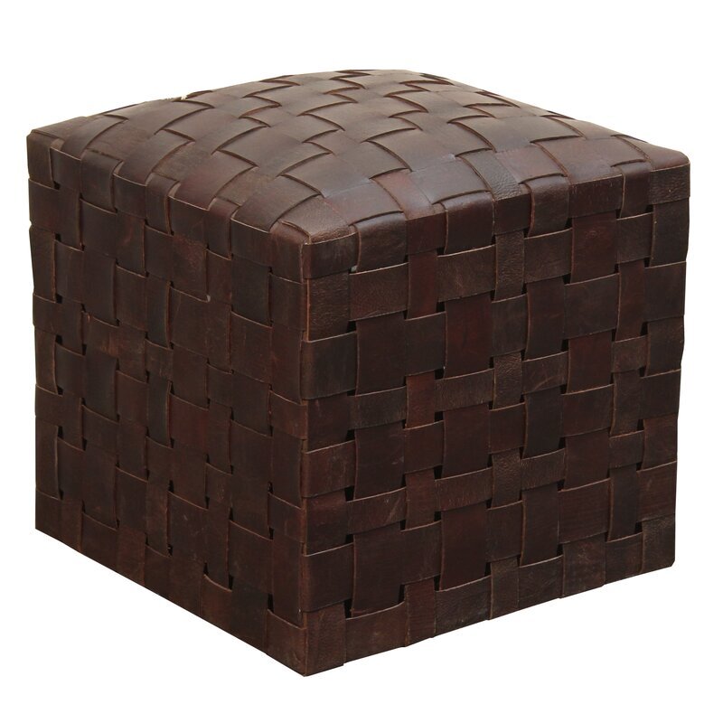 Chocolate Cube Ottoman