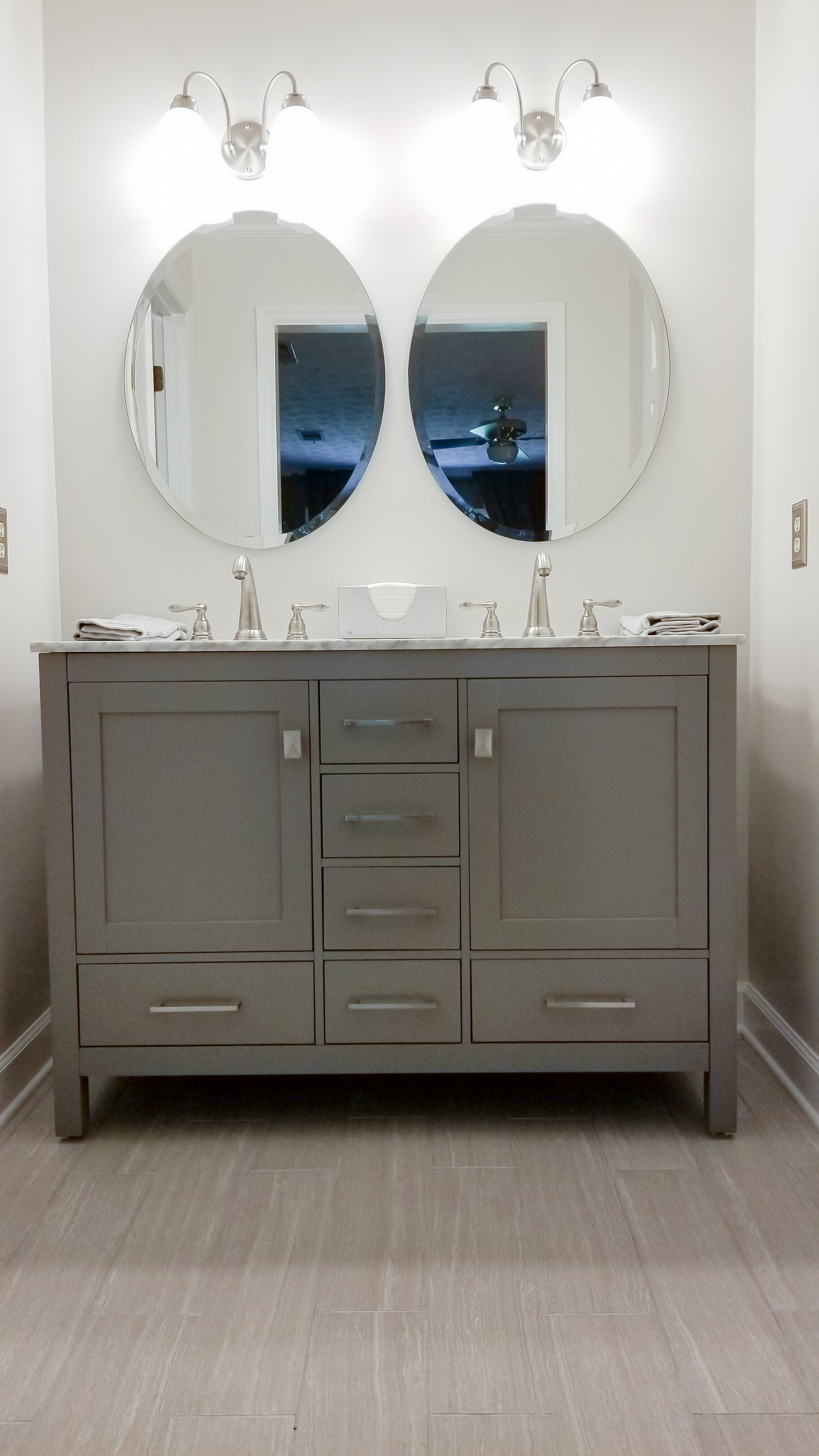 How to Mount a Light On Top of a Mirror Bathroom Vanity