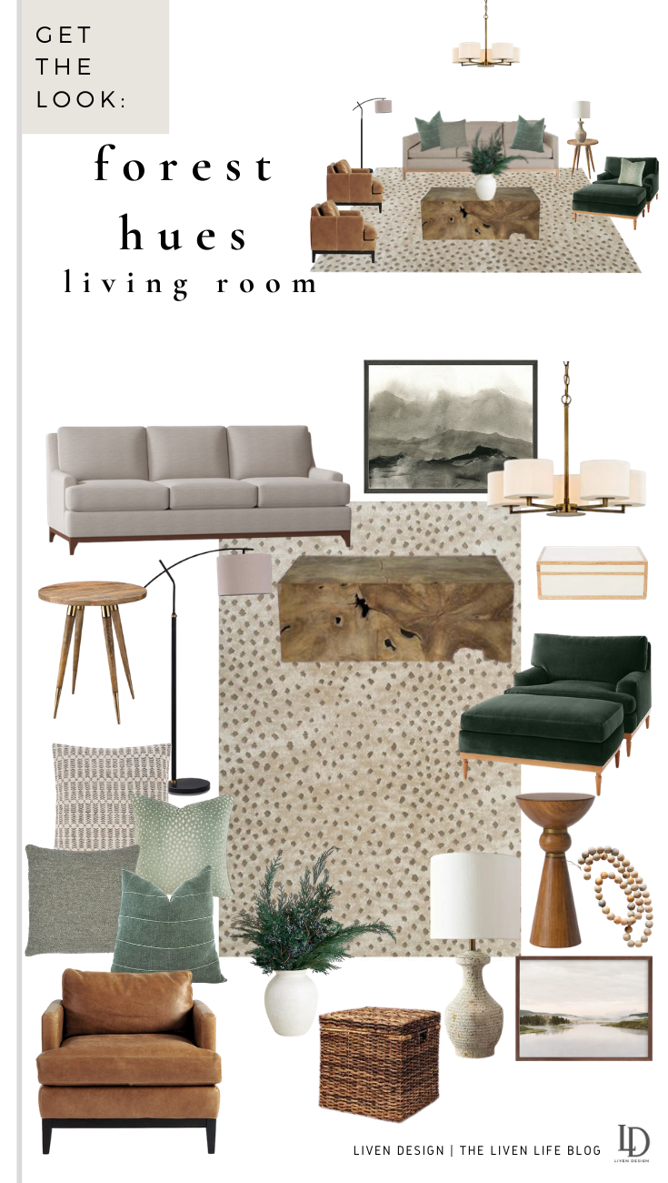 Create a Living Room in Forest Hues