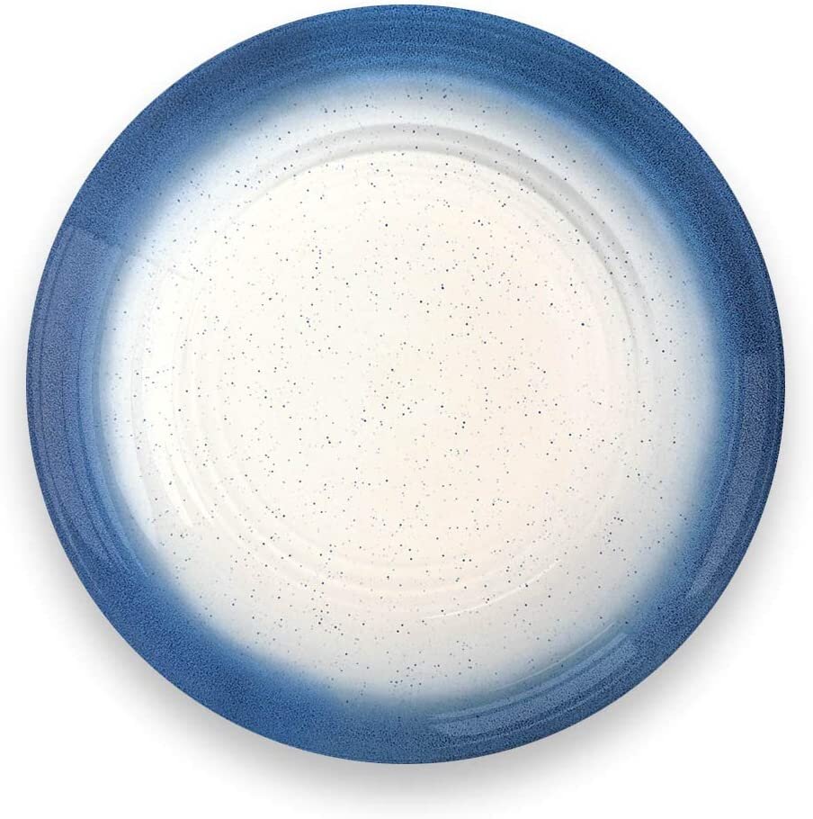 Ombre Rim Blue Dinner Plates