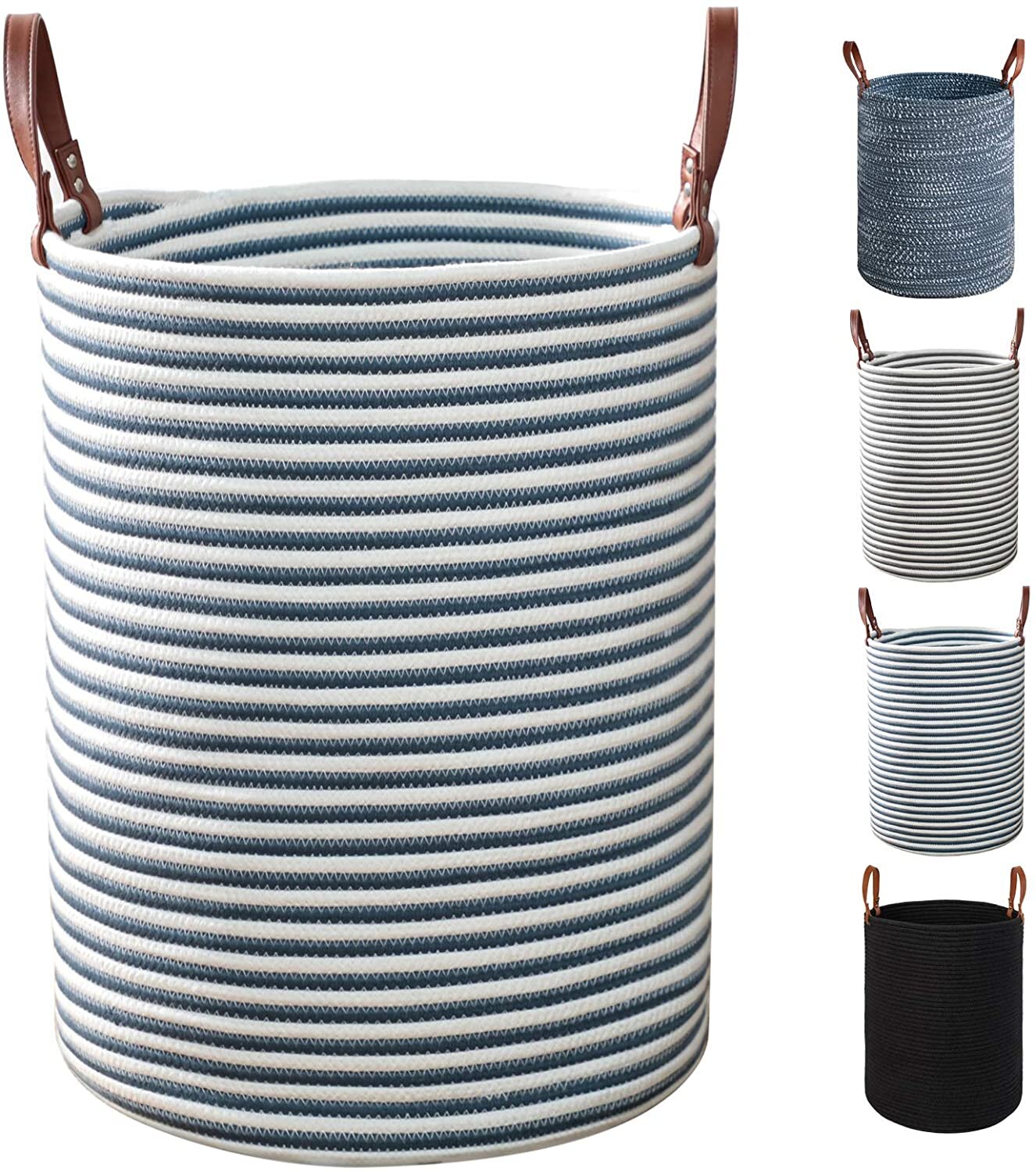 Blue Stripe Basket
